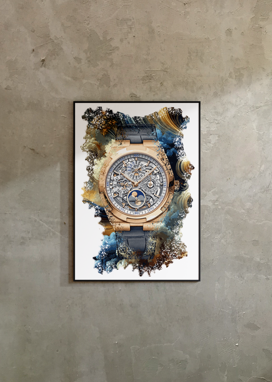 Overseas Perpetual Calendar Ultra-Thin Skeleton Ref. 4300V/120R-B547 Watch Art Print Poster