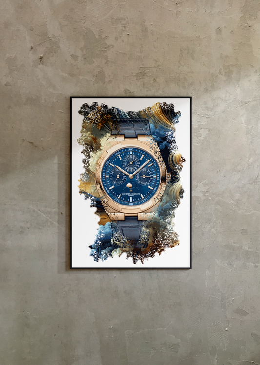 Overseas Perpetual Calendar Ultra-Thin Ref. 4300V/000R-B509 Watch Art Print Poster