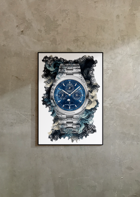Overseas Perpetual Calendar Ultra-Thin Ref. 4300V/120G-B945 Watch Art Pint Poster