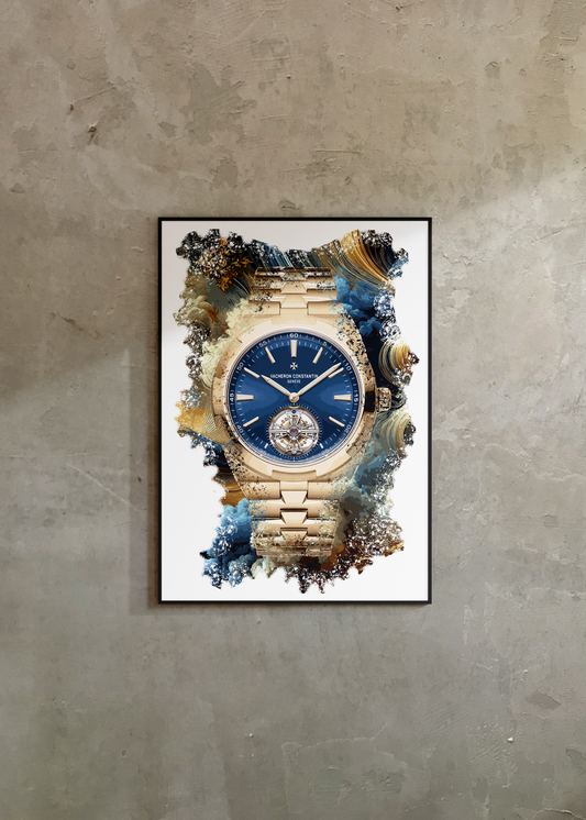 Overseas Tourbillon Ref.  6000V/110R-B733 Watch Art Print Poster