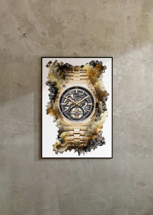 Overseas Tourbillon Skeleton Ref. 6000V/110R-B934 Watch Art Print Poster