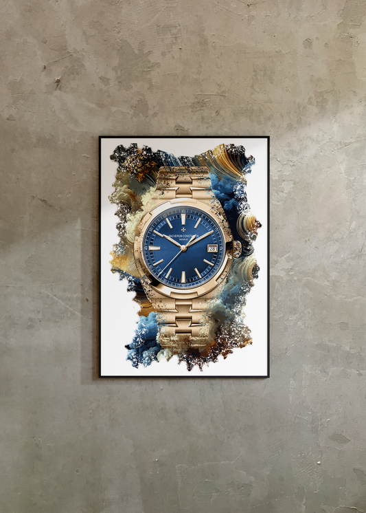 Overseas Self-Winding Ref. 4500V/110R-B705 Watch Art Print Poster