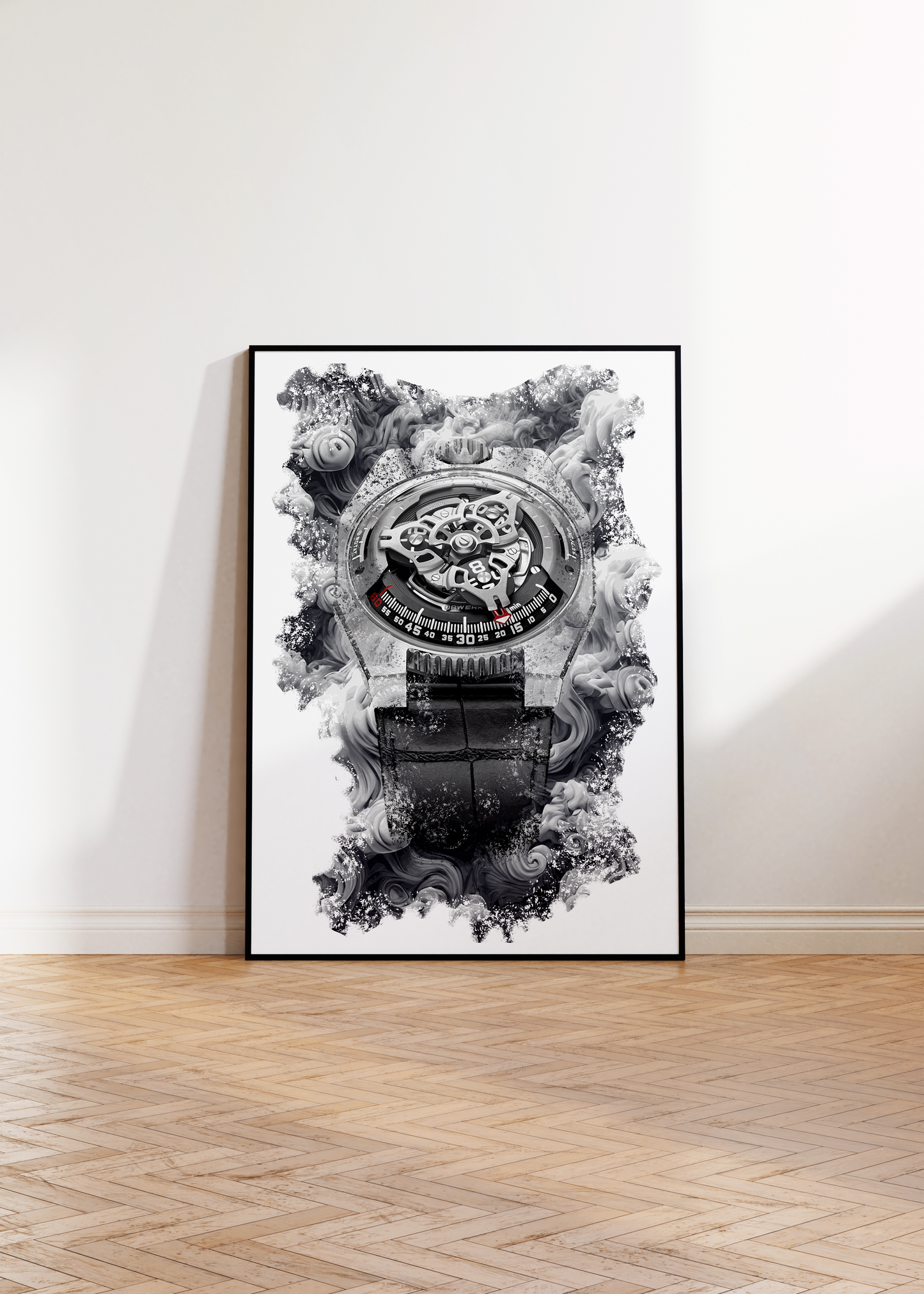 UR-100 SpaceTime Iron Watch Art Print Poster