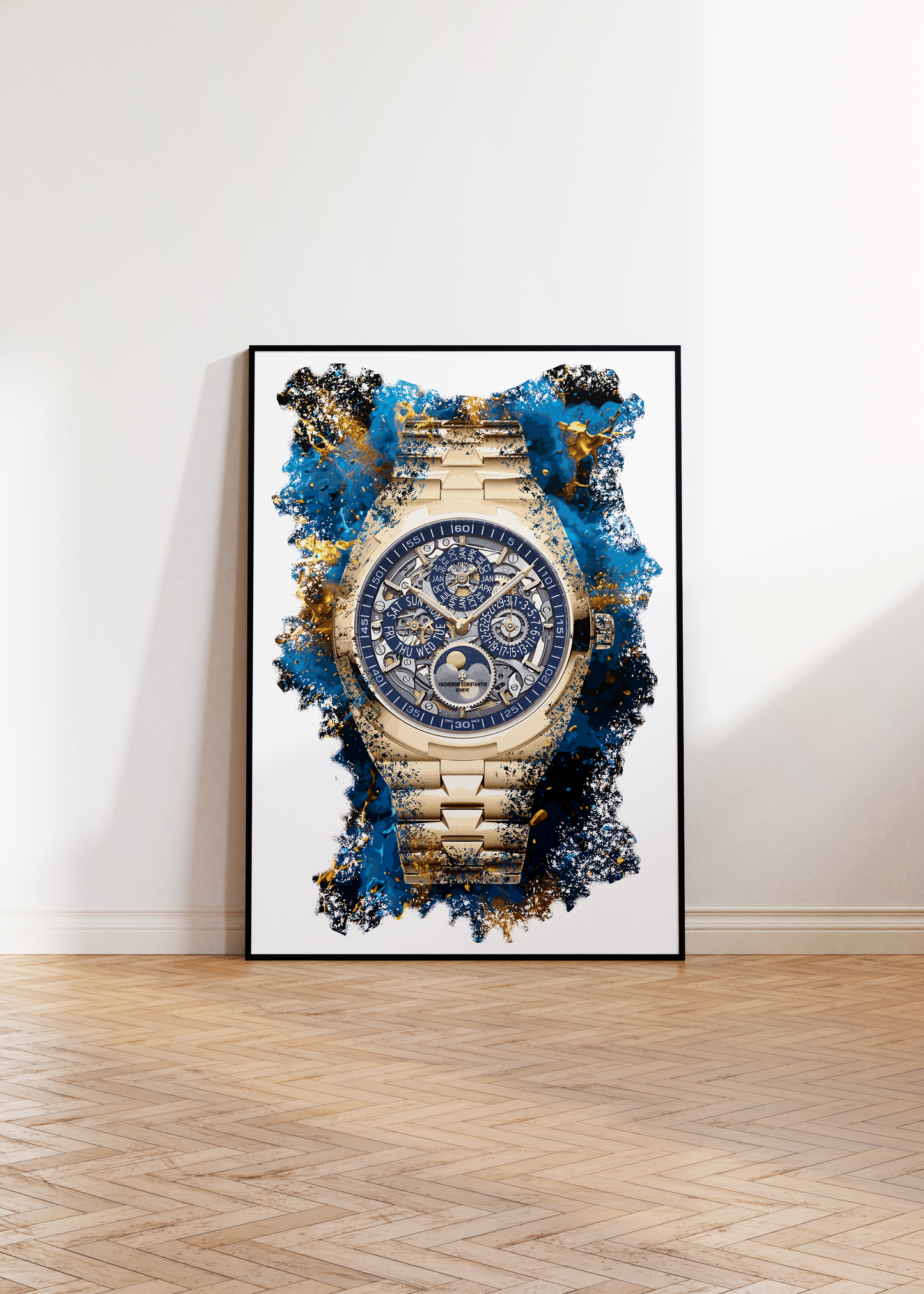 Overseas Perpetual Calendar Ultra-Thin Skeleton Ref. 4300V/120R-B642 Watch Art Print Poster