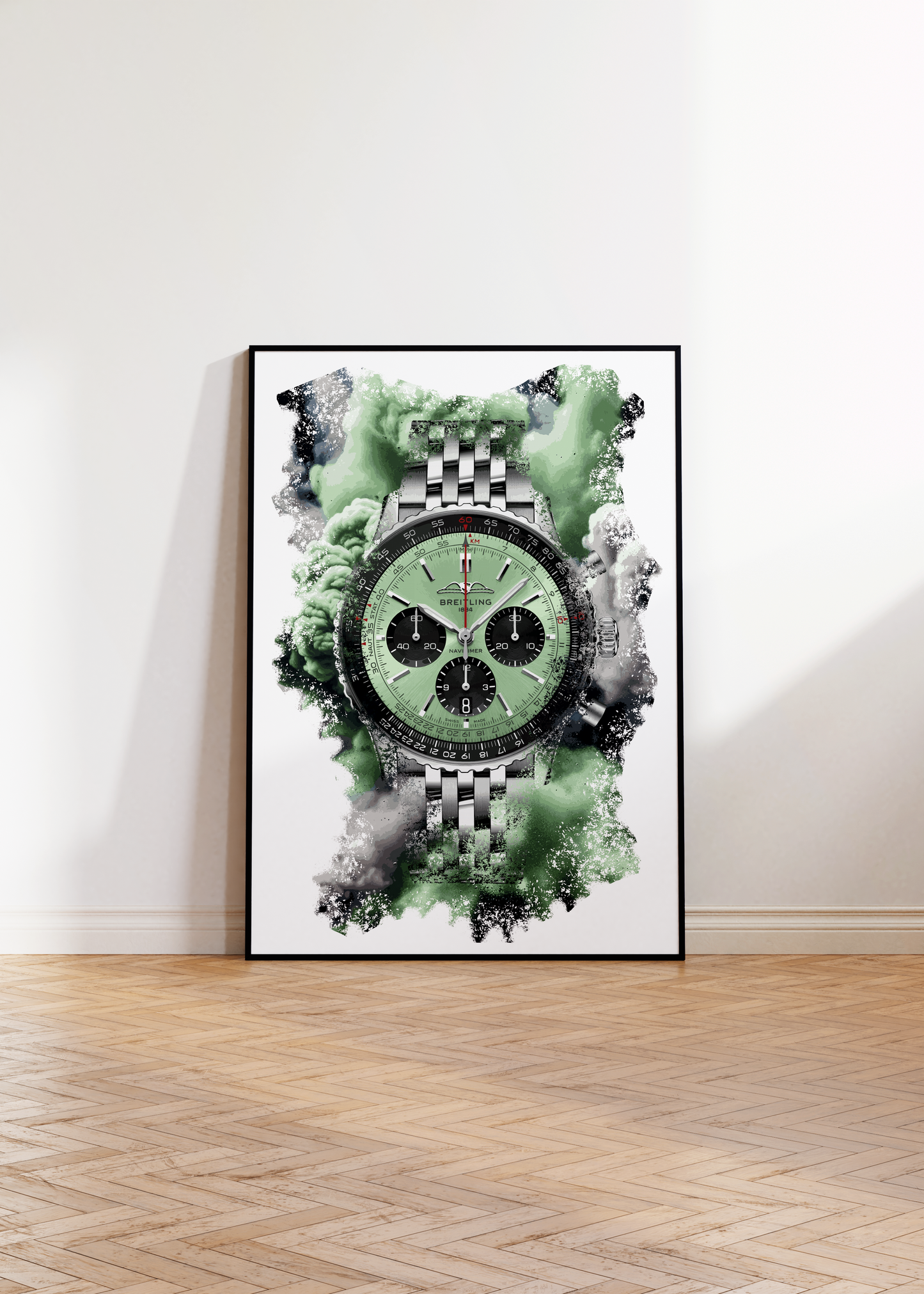 Navitimer B01 Chronograph Ref. AB0138241L1A1 Watch Art Print Poster