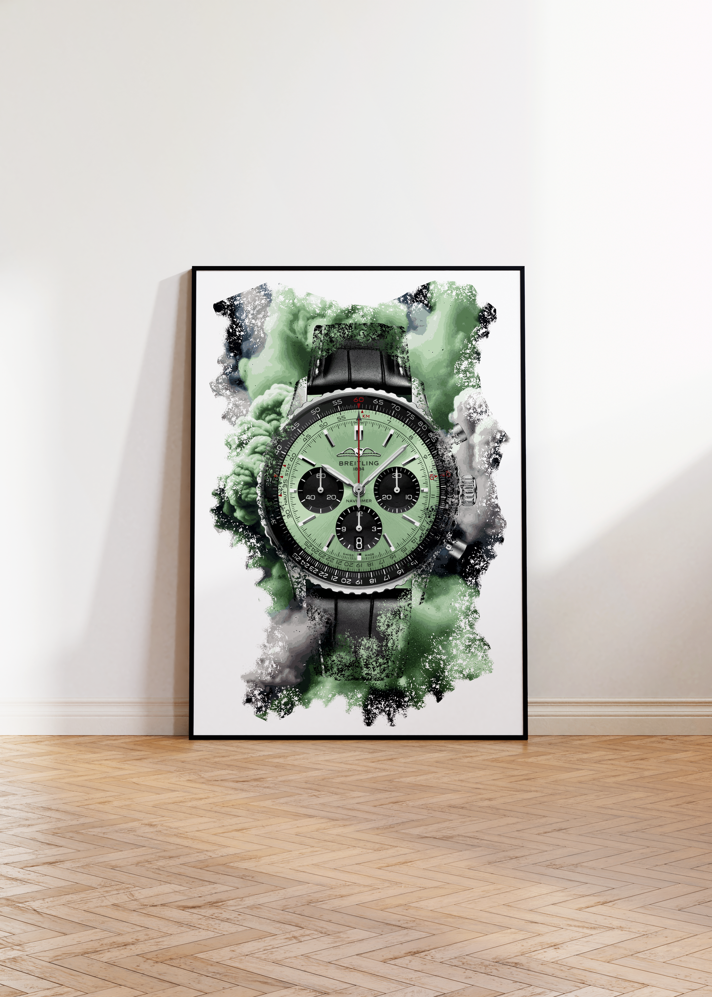 Navitimer B01 Chronograph Ref. AB0138241L1P1 Watch Art Print Poster