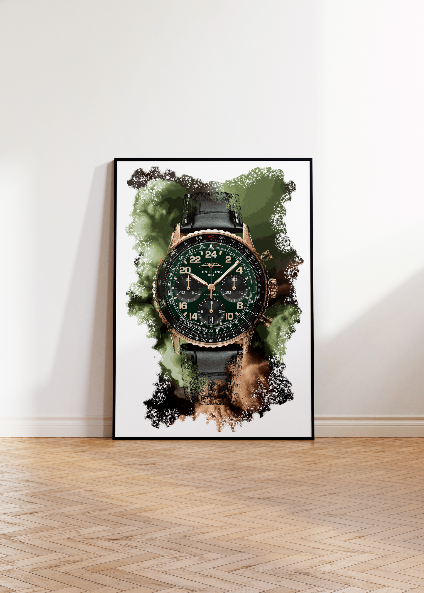 Navitimer B12 Chronograph Cosmonaute Limited Edition Ref. RB12302A1L1P1 Watch Art Print Poster