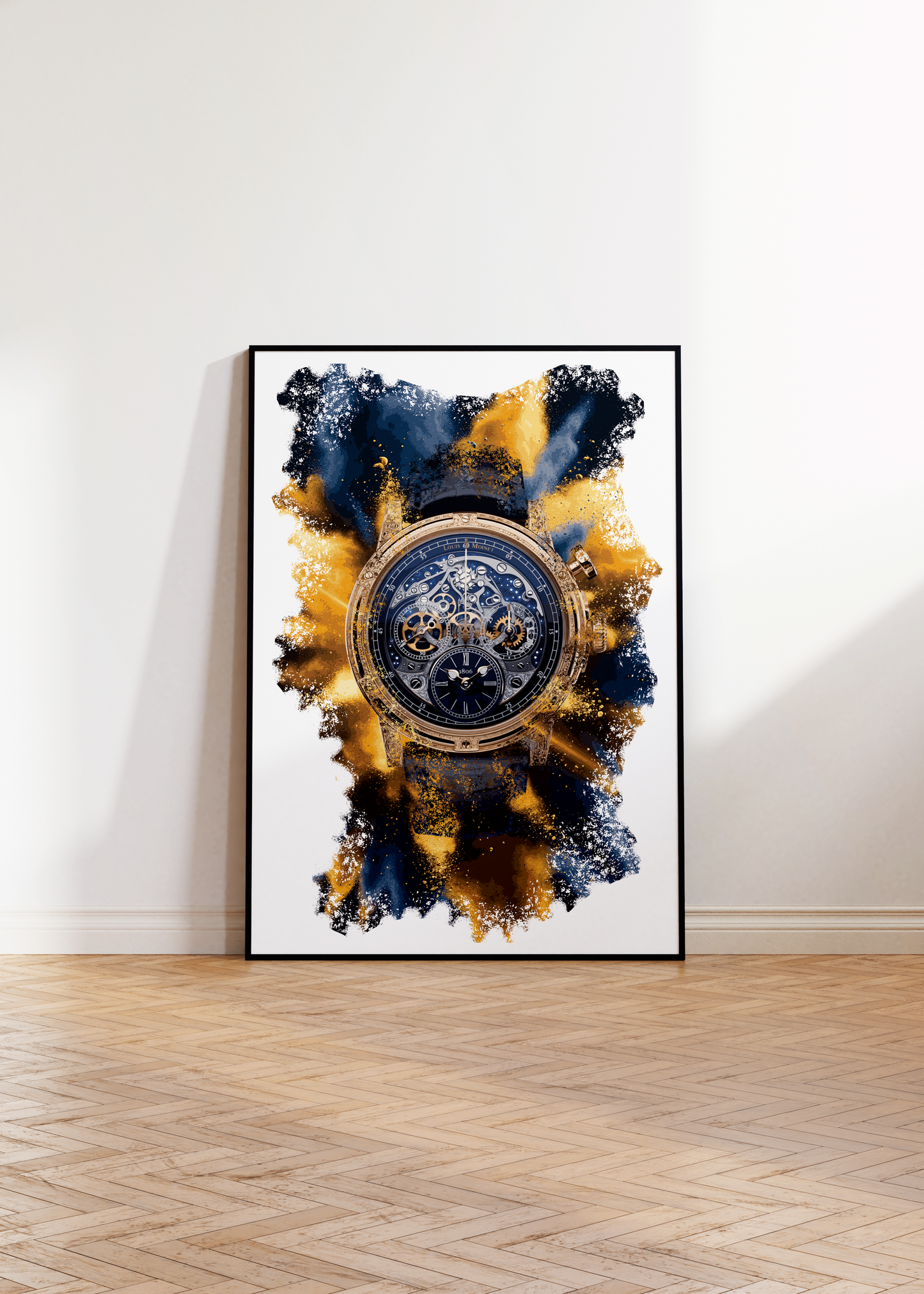 Memoris Red Eclipse Ref.  LM-54.51.21 Watch Art Print Poster