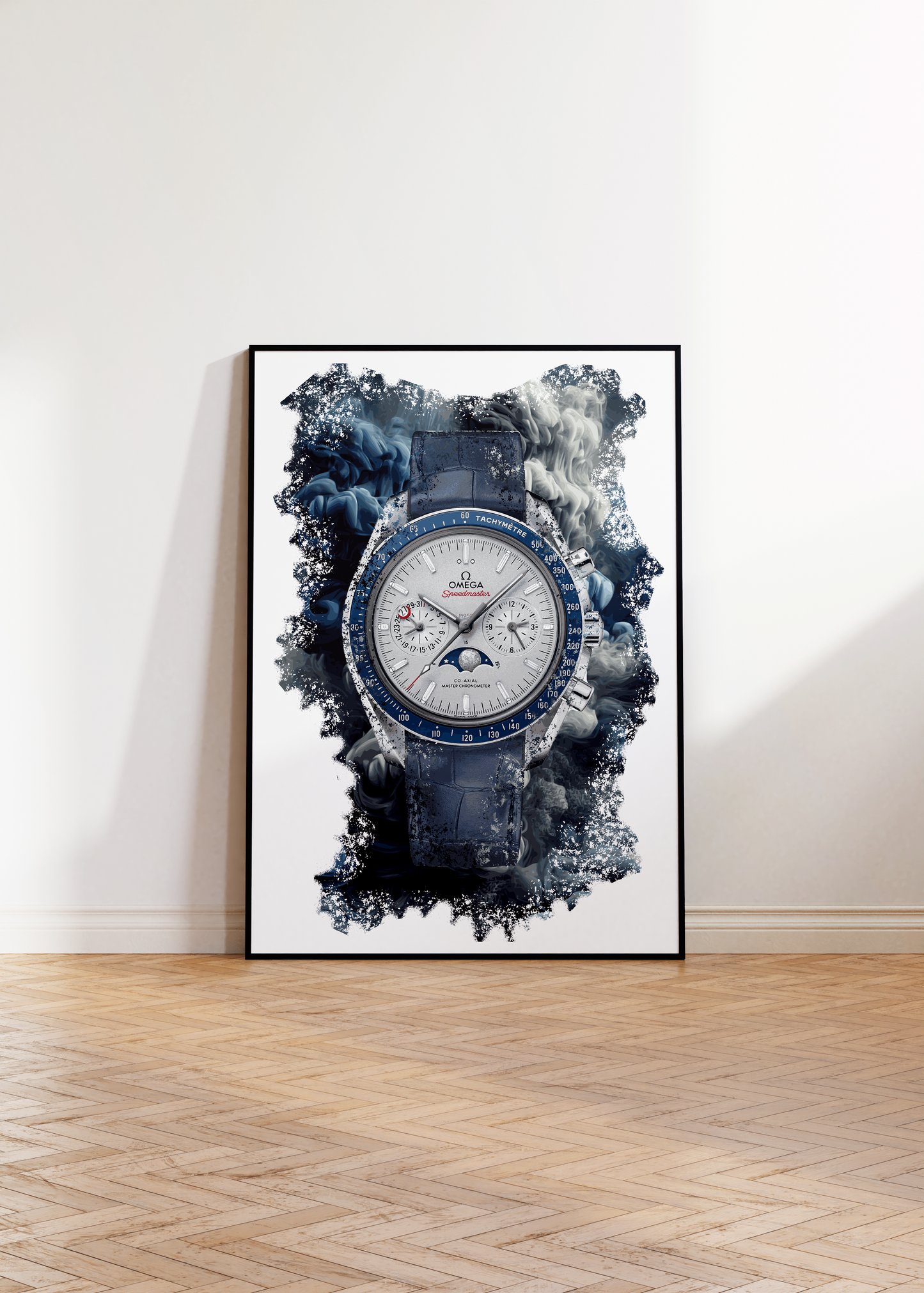 Speedmaster Moonphase Ref. 304.93.44.52.99.004 Watch Art Print Poster