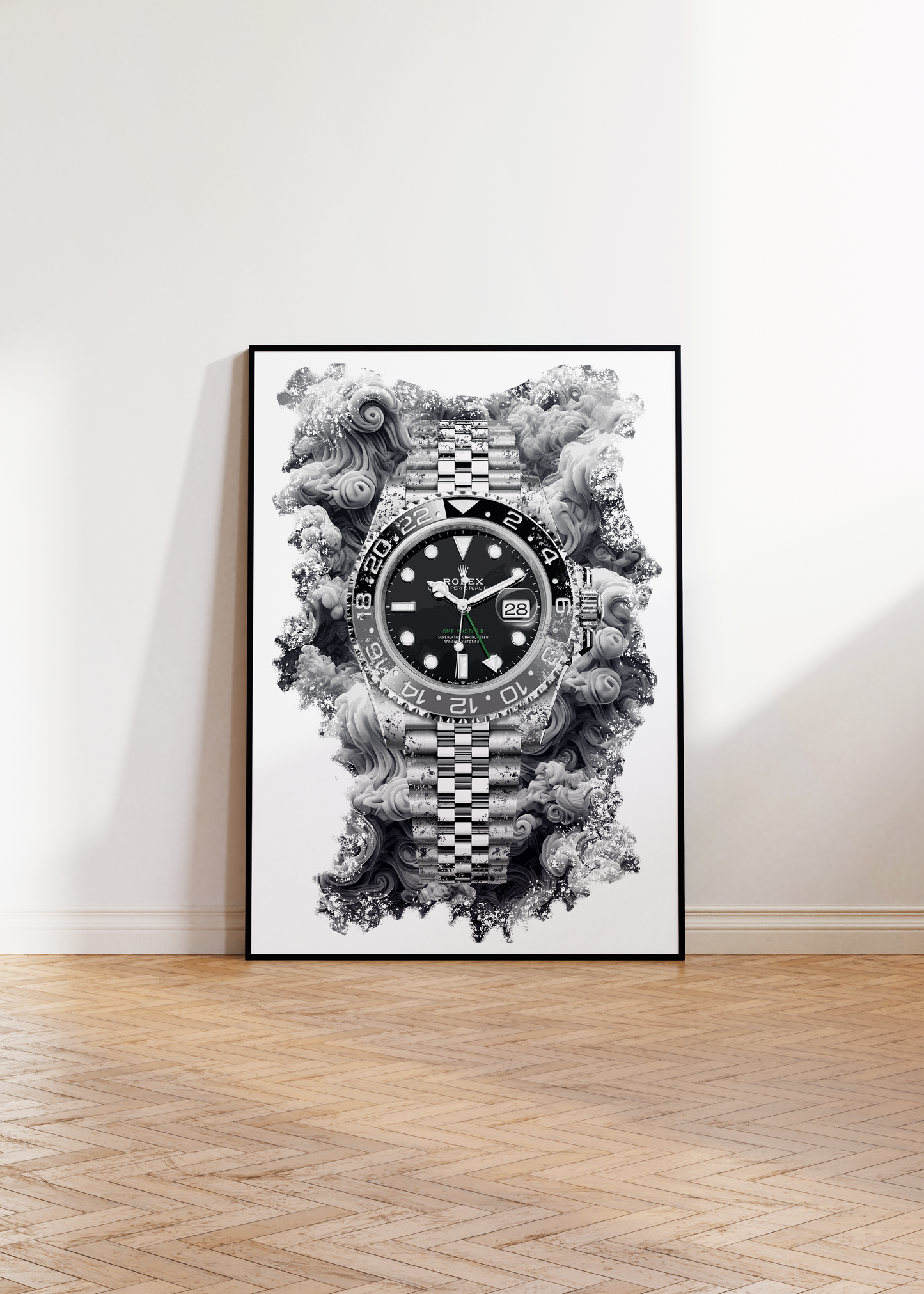 GMT-Master II Ref. 126710GRNR Watch Art Print Poster
