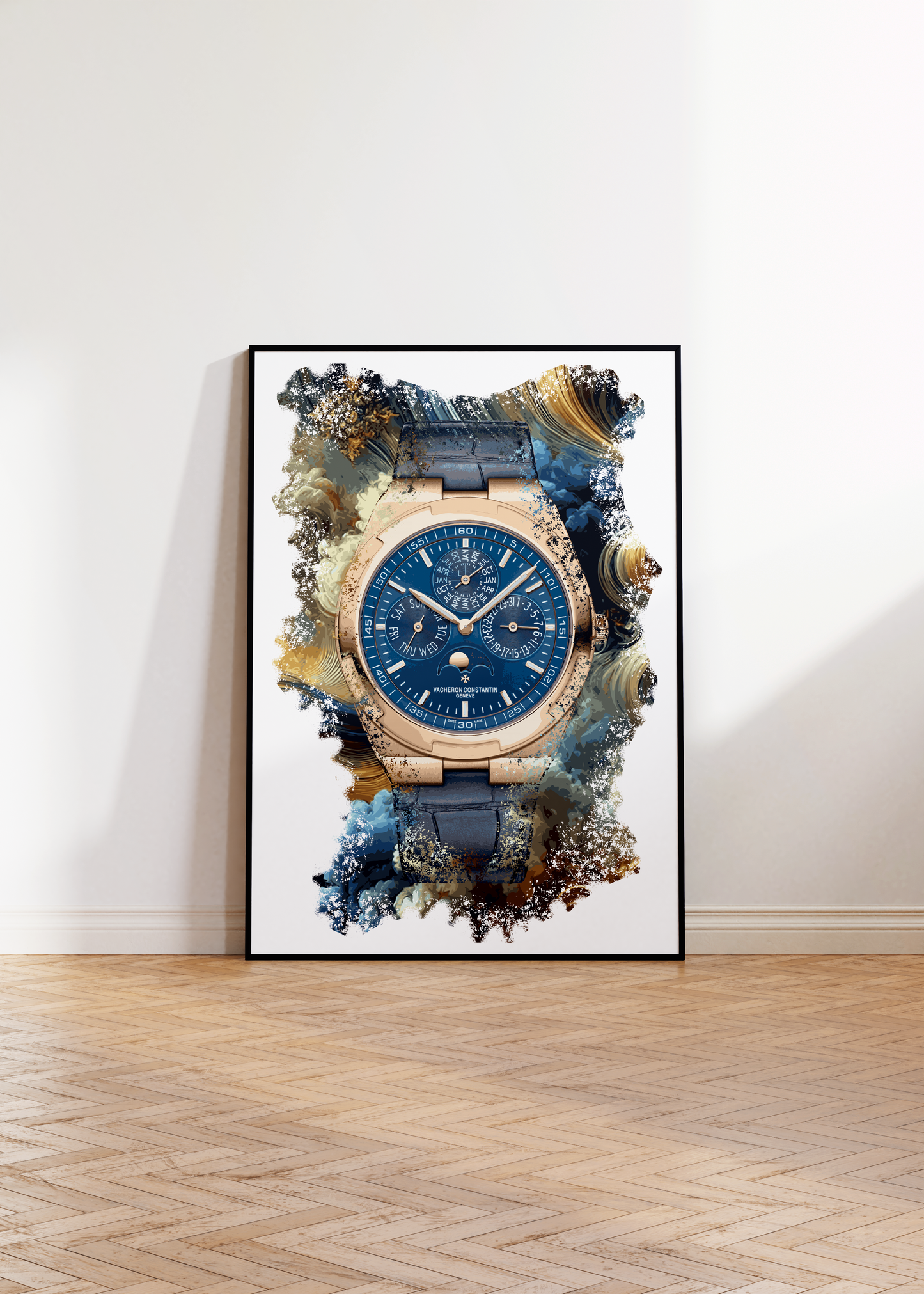 Overseas Perpetual Calendar Ultra-Thin Ref. 4300V/000R-B509 Watch Art Print Poster