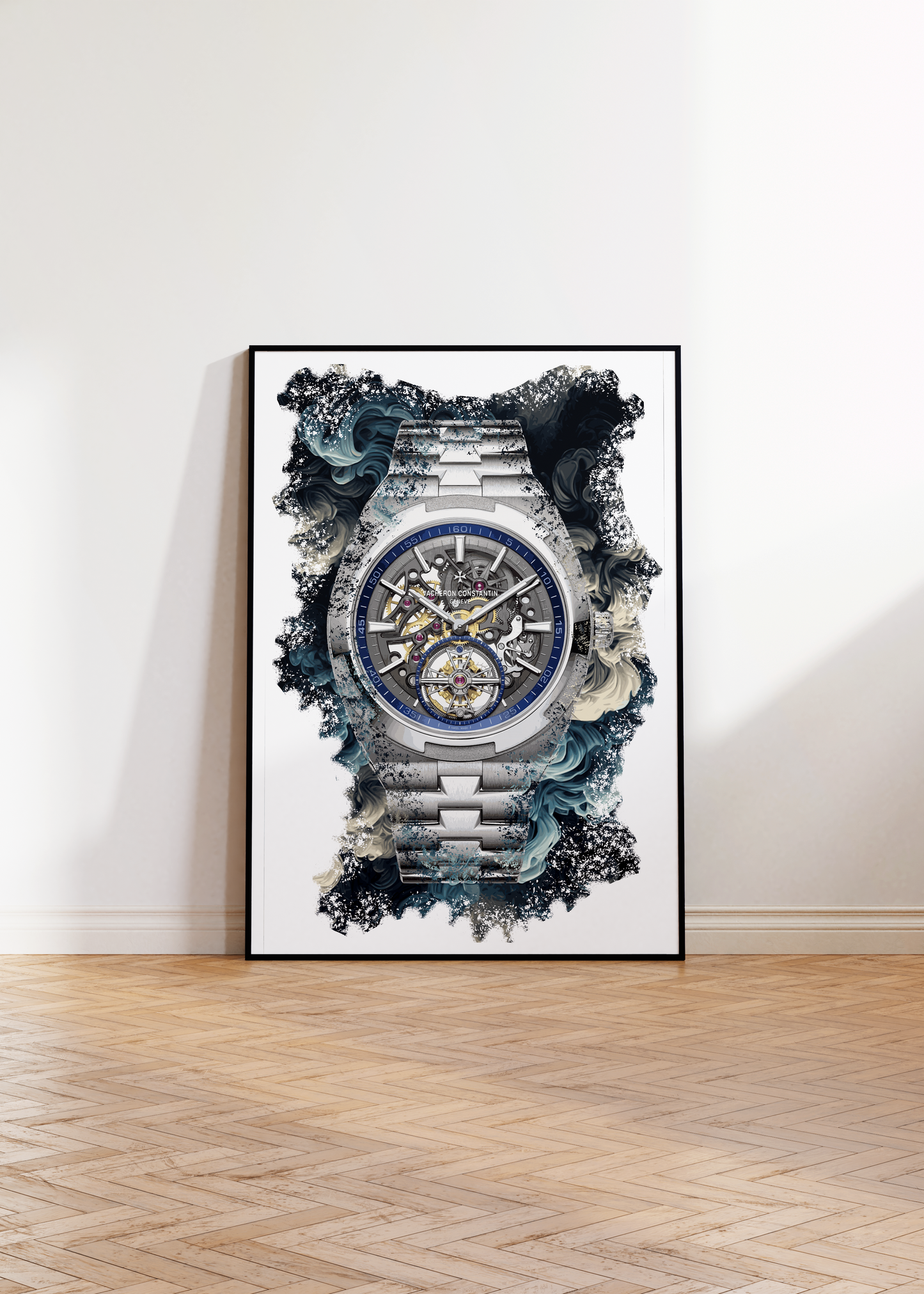 Overseas Chronograph Ref. 5500V/110A-B686 Watch Art Print Poster