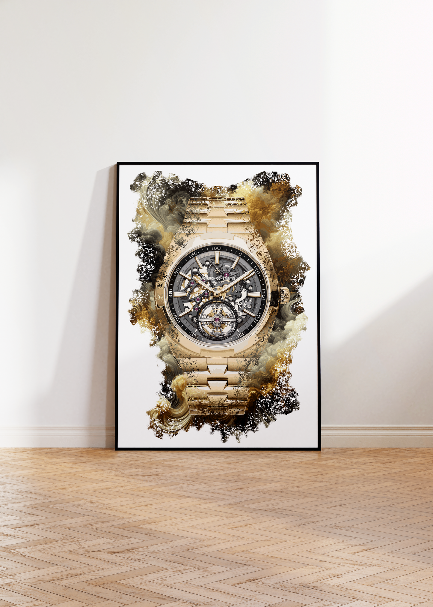 Overseas Tourbillon Skeleton Ref. 6000V/110R-B934 Watch Art Print Poster