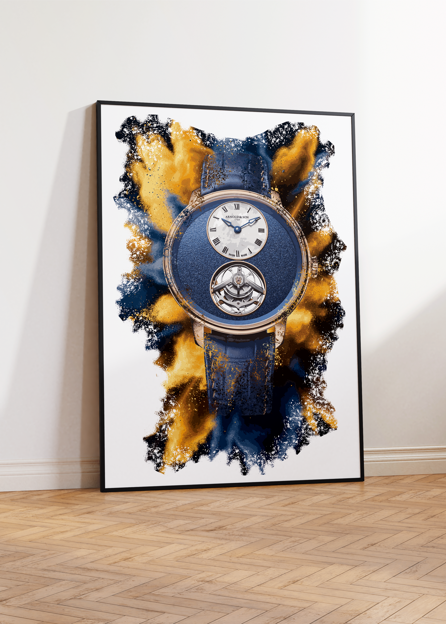 Ultrathin Tourbillon Red Gold Ref. 1UTBR.U01A.C209A Watch Art Print Poster