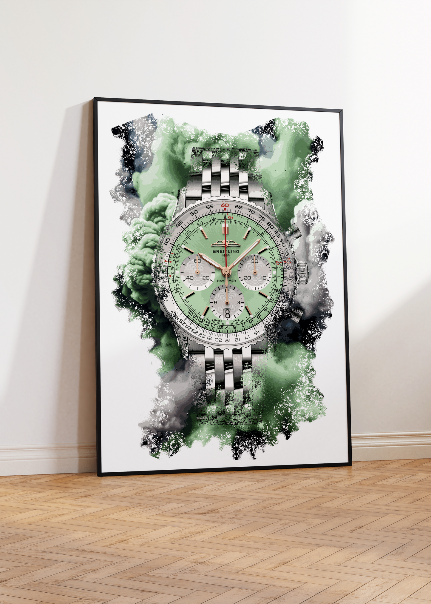 Navitimer B01 Chronograph Ref. AB0139211L1A1 Watch Art Print Poster