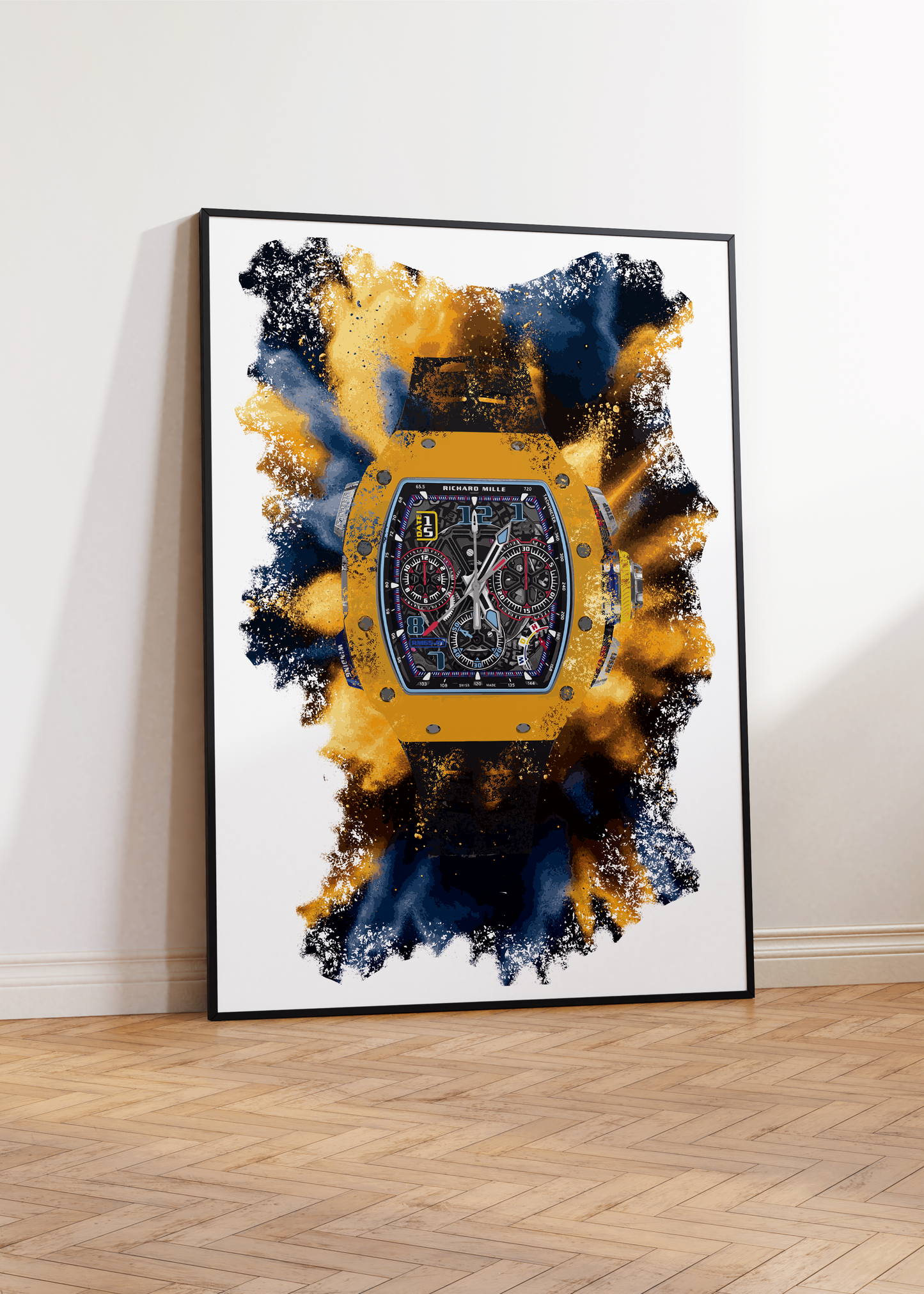 RM 65-01 Dark Yellow Quartz TPT Watch Art Print Poster