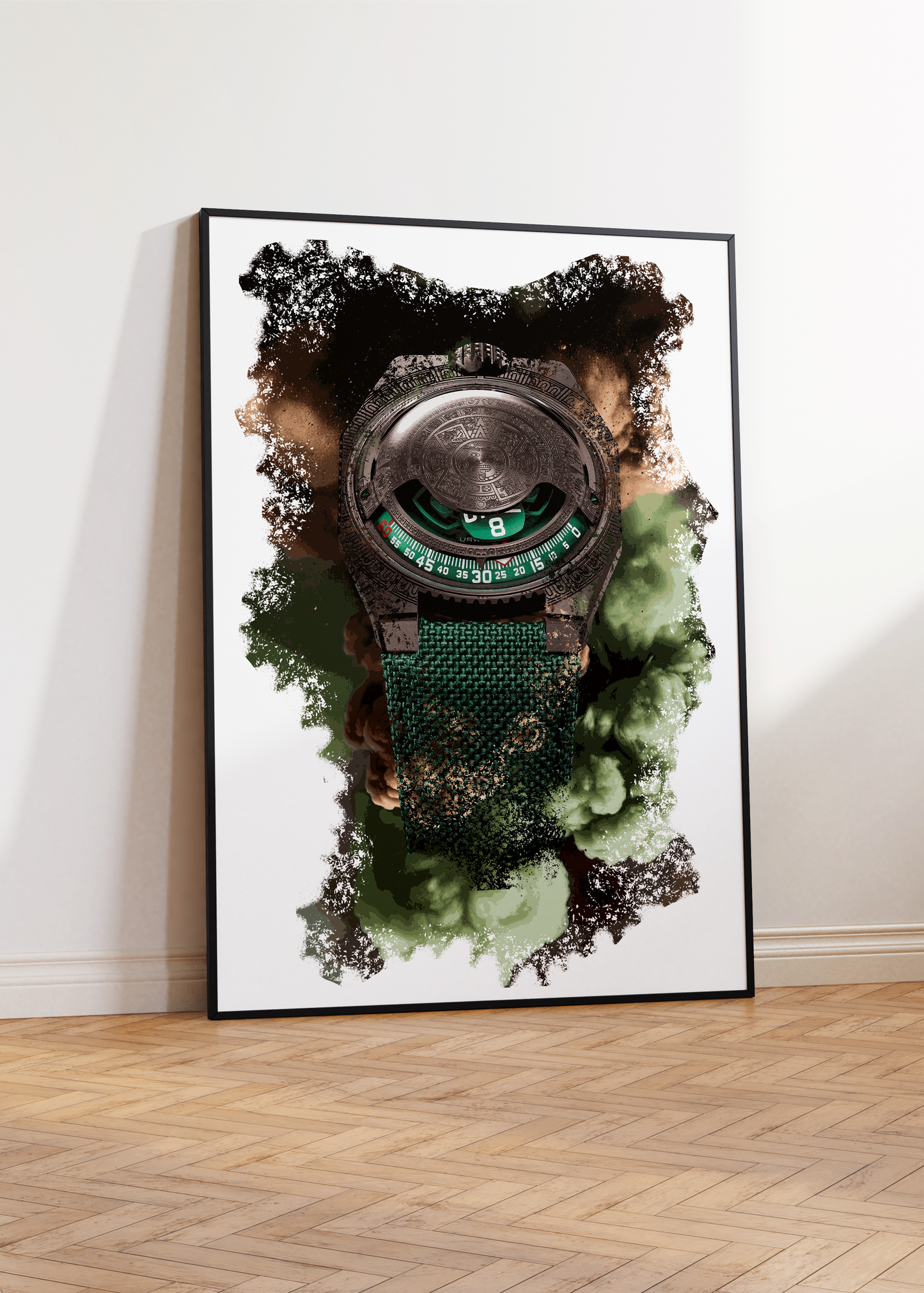 UR-100V Time and Culture Watch Art Print Poster