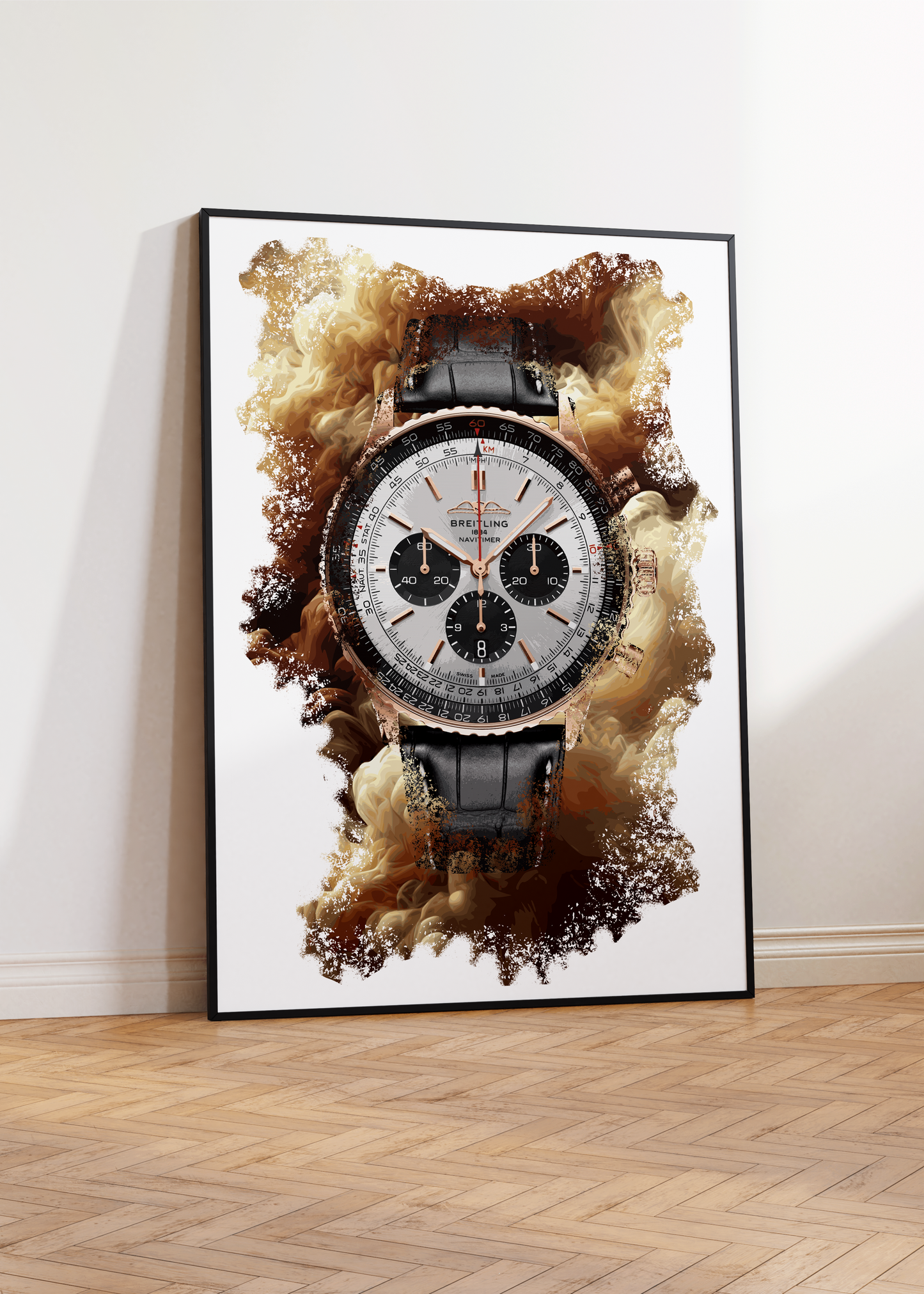 Navitimer B01 Chronograph Ref. RB0137241G1P1 Watch Art Print Poster