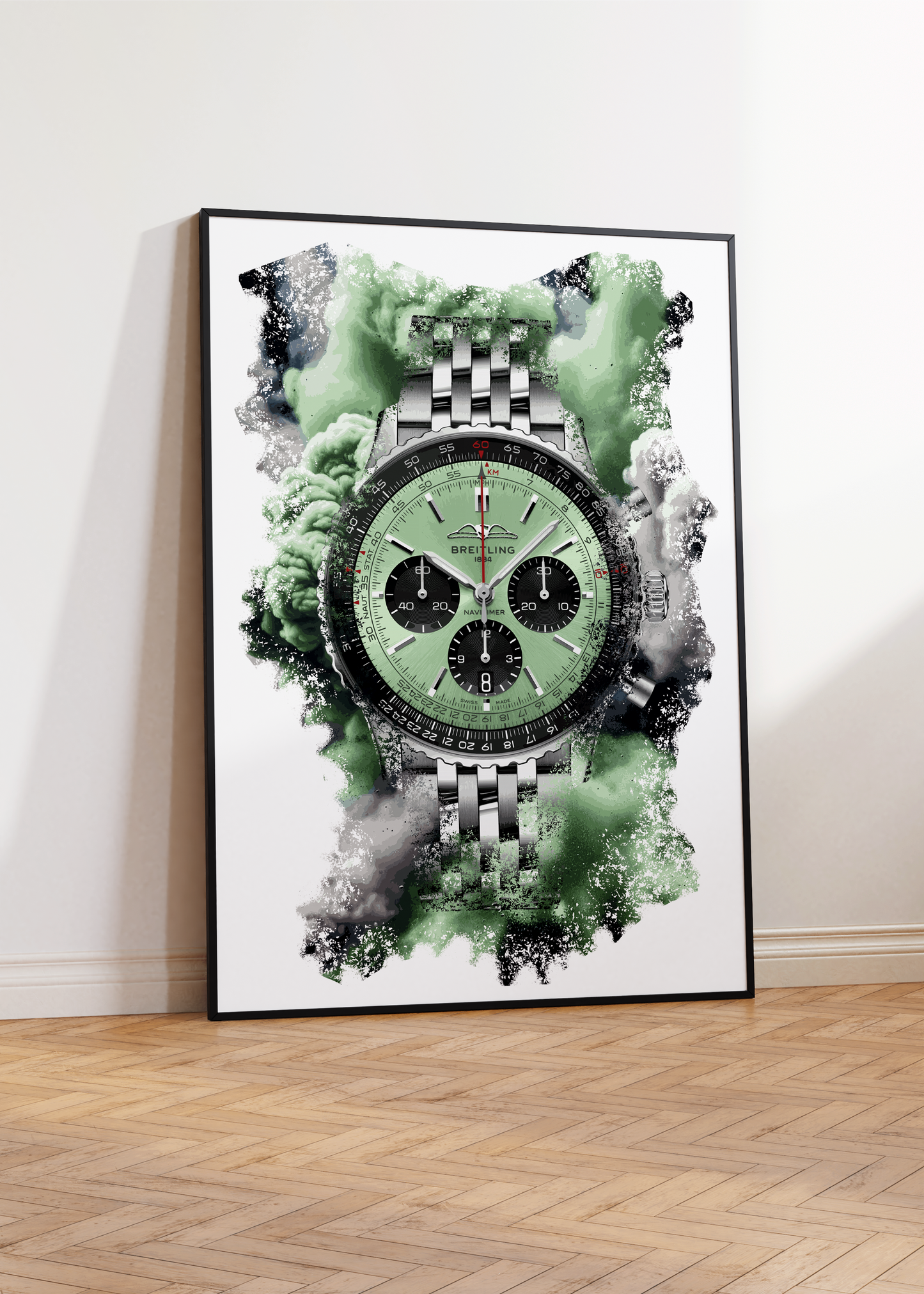 Navitimer B01 Chronograph Ref. AB0138241L1A1 Watch Art Print Poster
