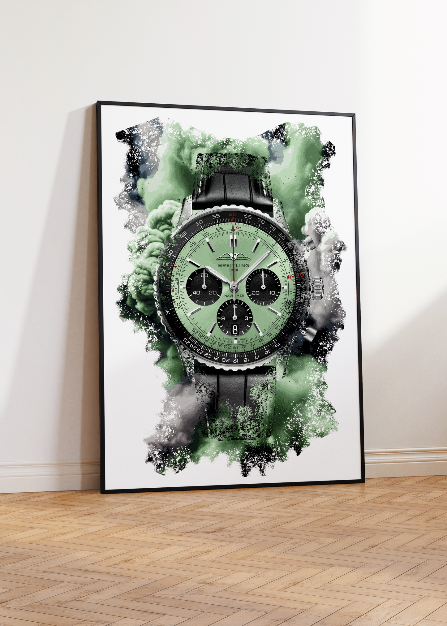 Navitimer B01 Chronograph Ref. AB0138241L1P1 Watch Art Print Poster