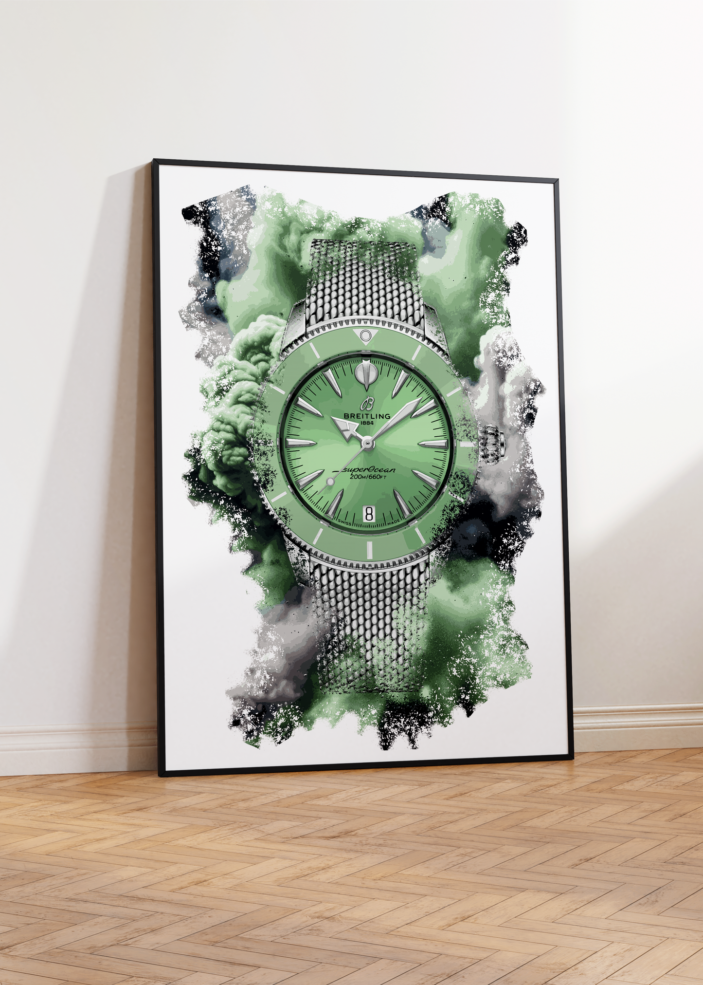 Superocean Heritage Automatic Ref. A10390361L1A1 Watch Art Print Poster