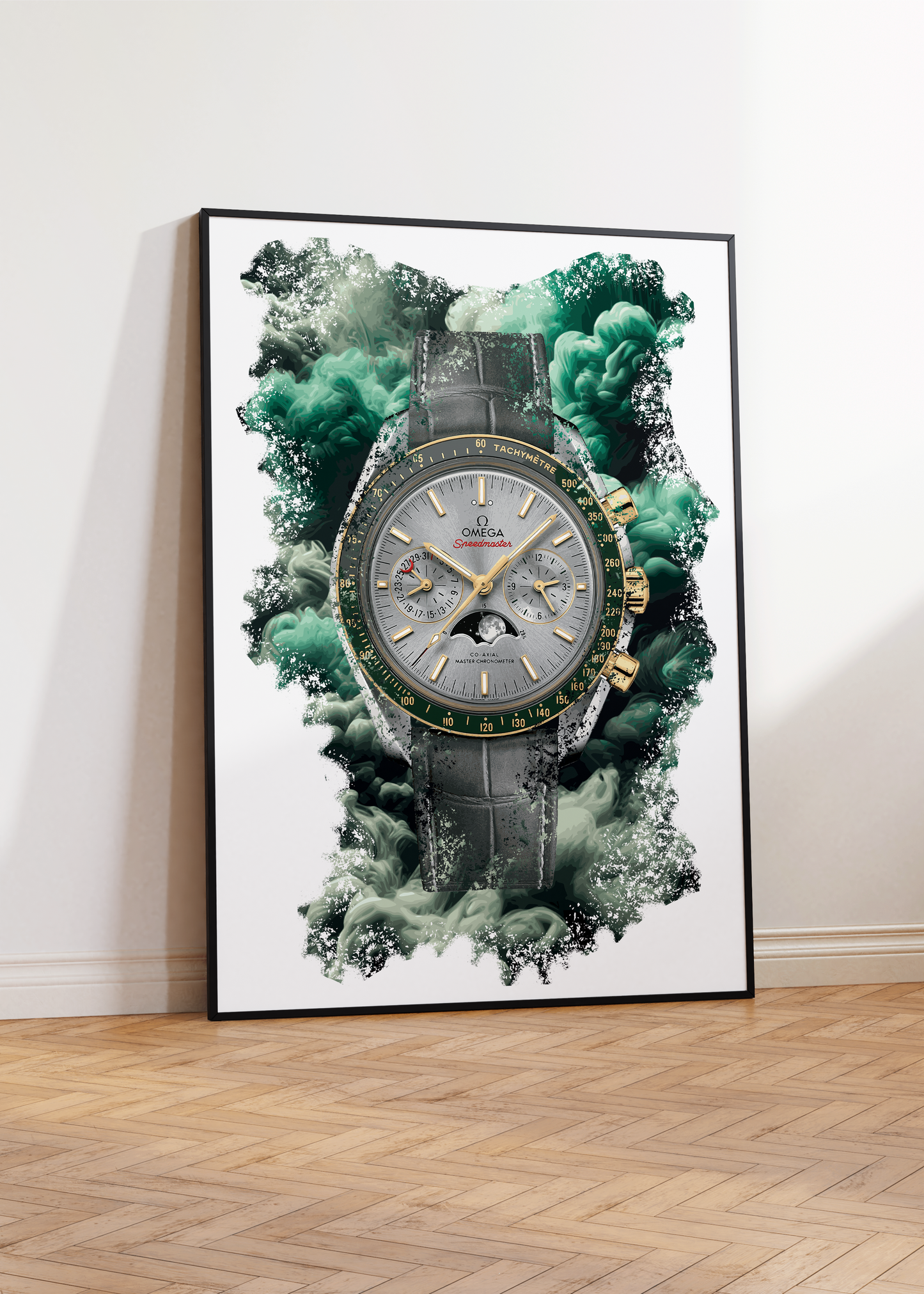 Speedmaster Moonphase Ref. 304.23.44.52.06.001 Watch Art Print Poster