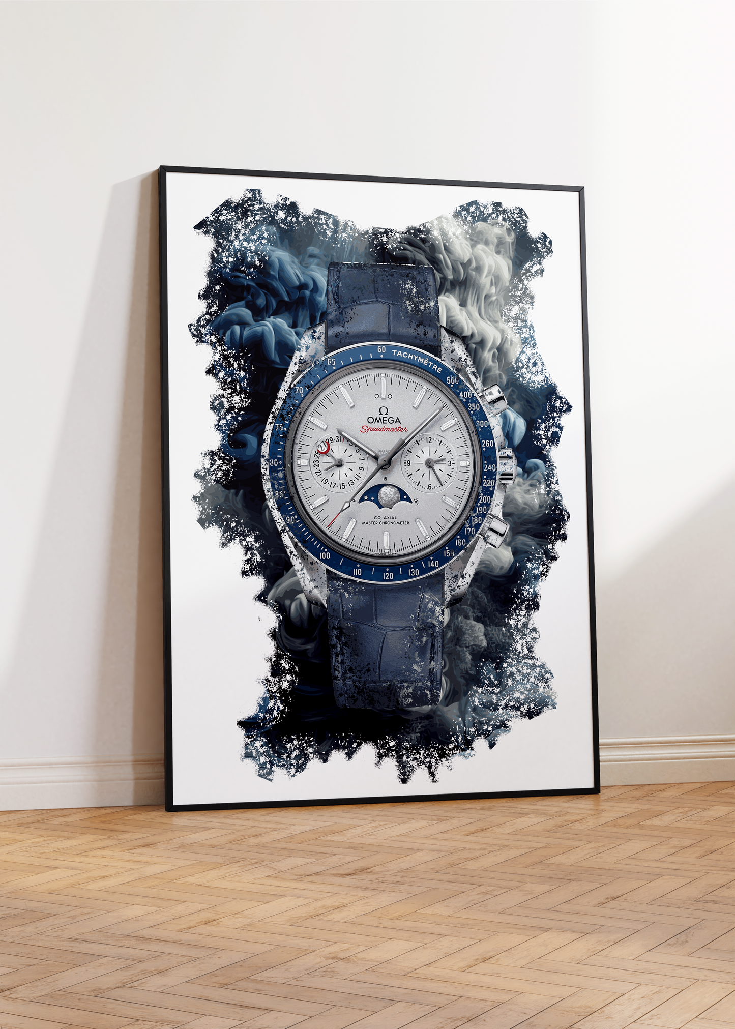 Speedmaster Moonphase Ref. 304.93.44.52.99.004 Watch Art Print Poster