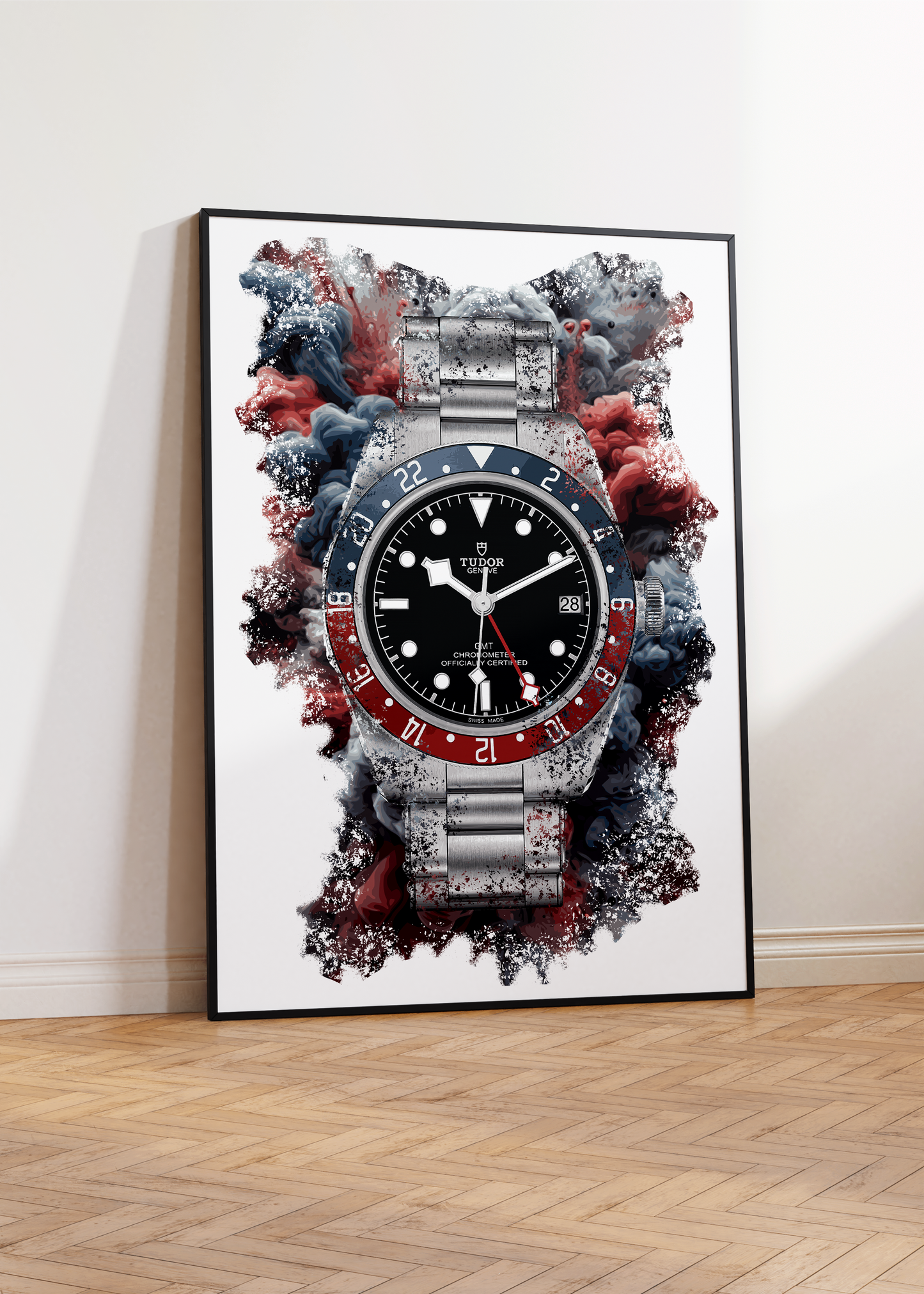 Black Bay GMT Ref. M79830RB-0001 Watch Art Print Poster