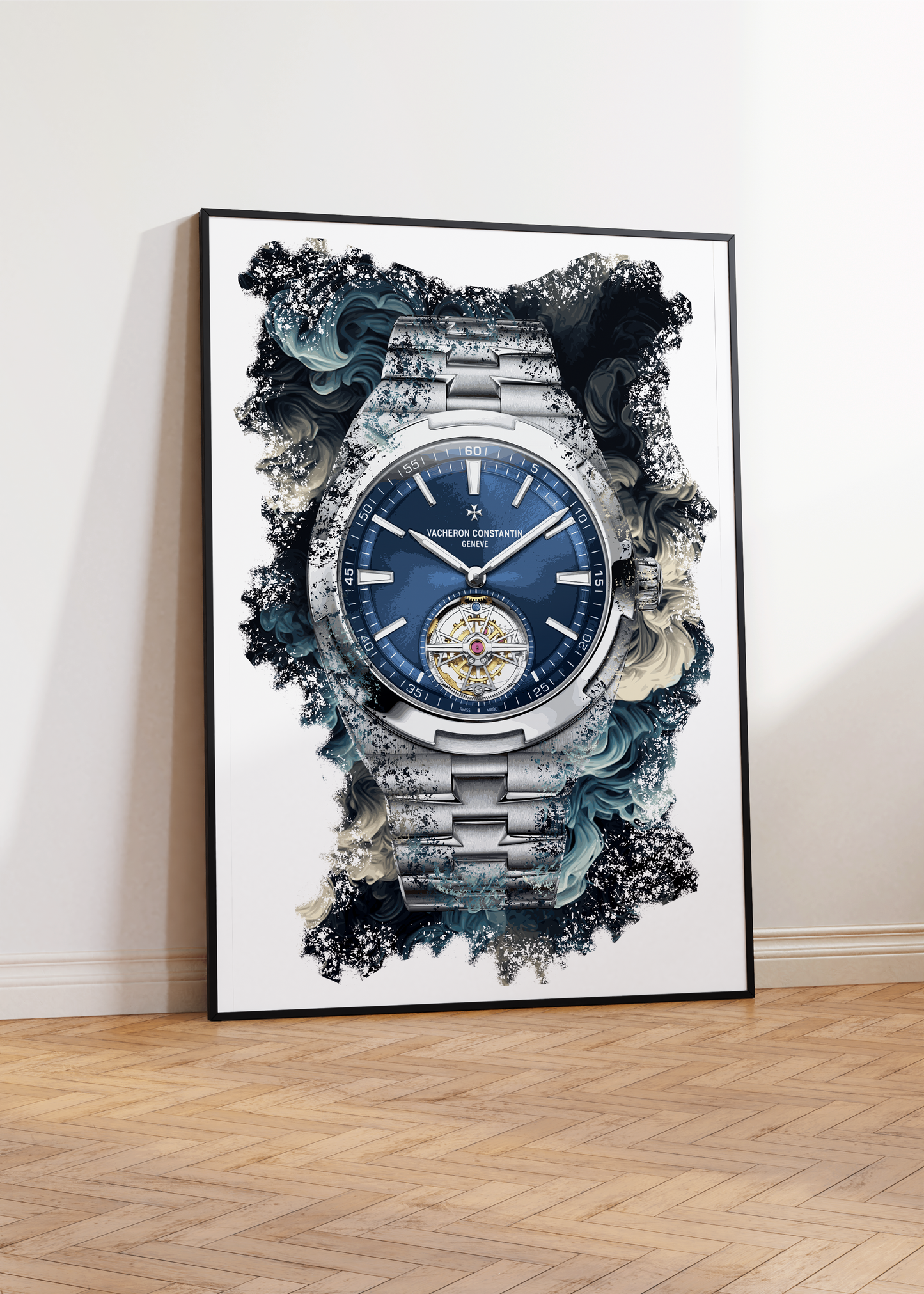 Overseas Tourbillon Ref. 6000V/110A-B544 Watch Art Print Poster