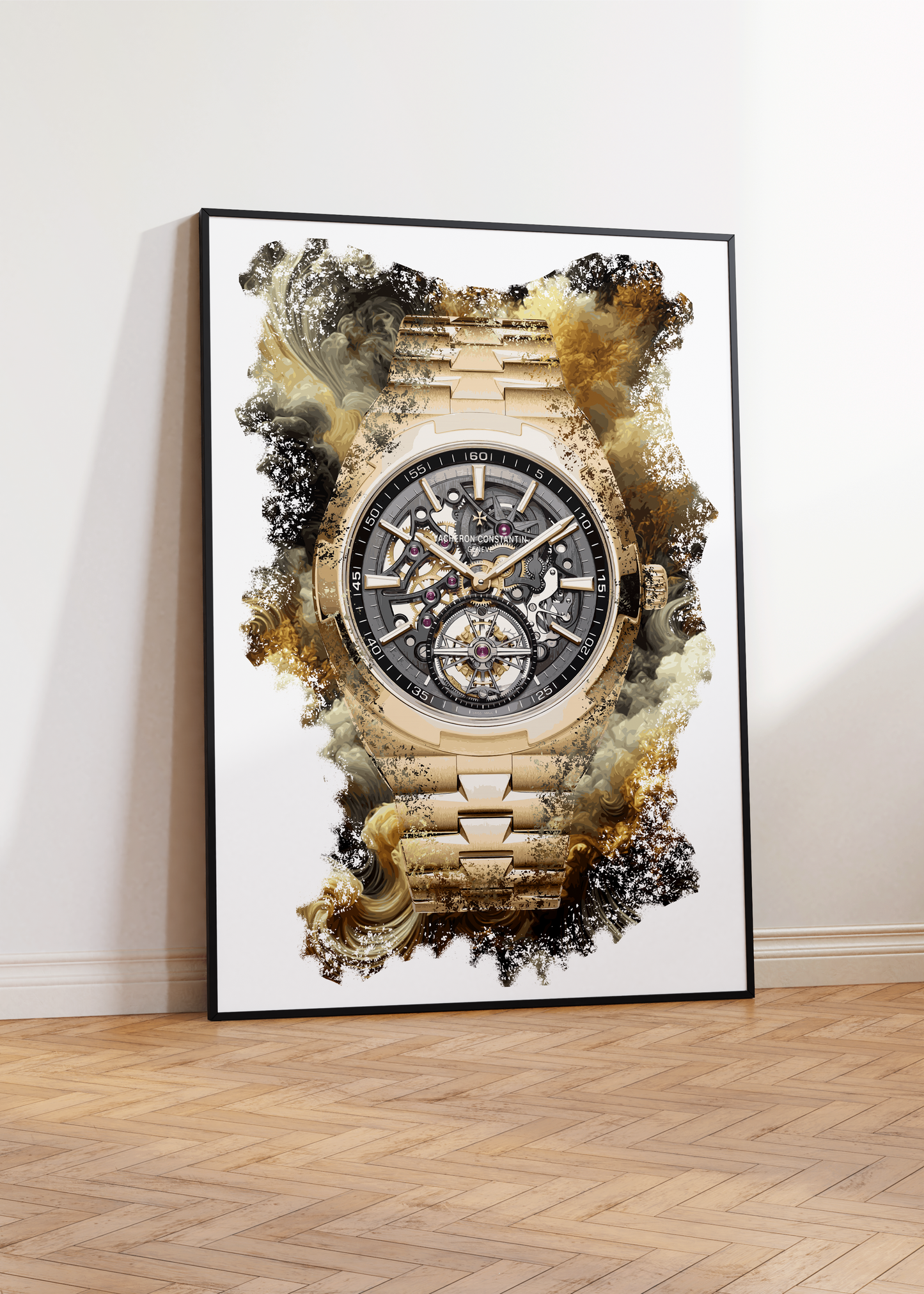 Overseas Tourbillon Skeleton Ref. 6000V/110R-B934 Watch Art Print Poster