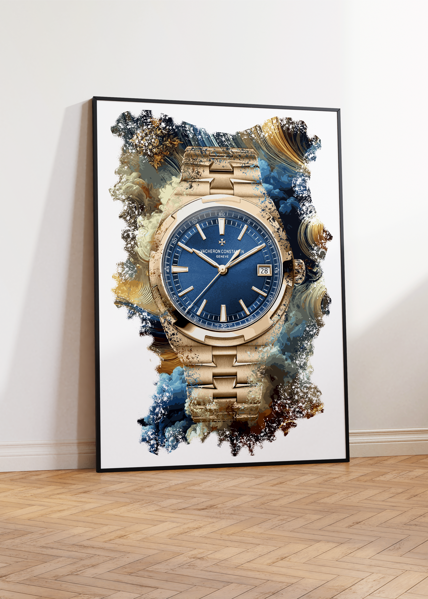 Overseas Self-Winding Ref. 4500V/110R-B705 Watch Art Print Poster