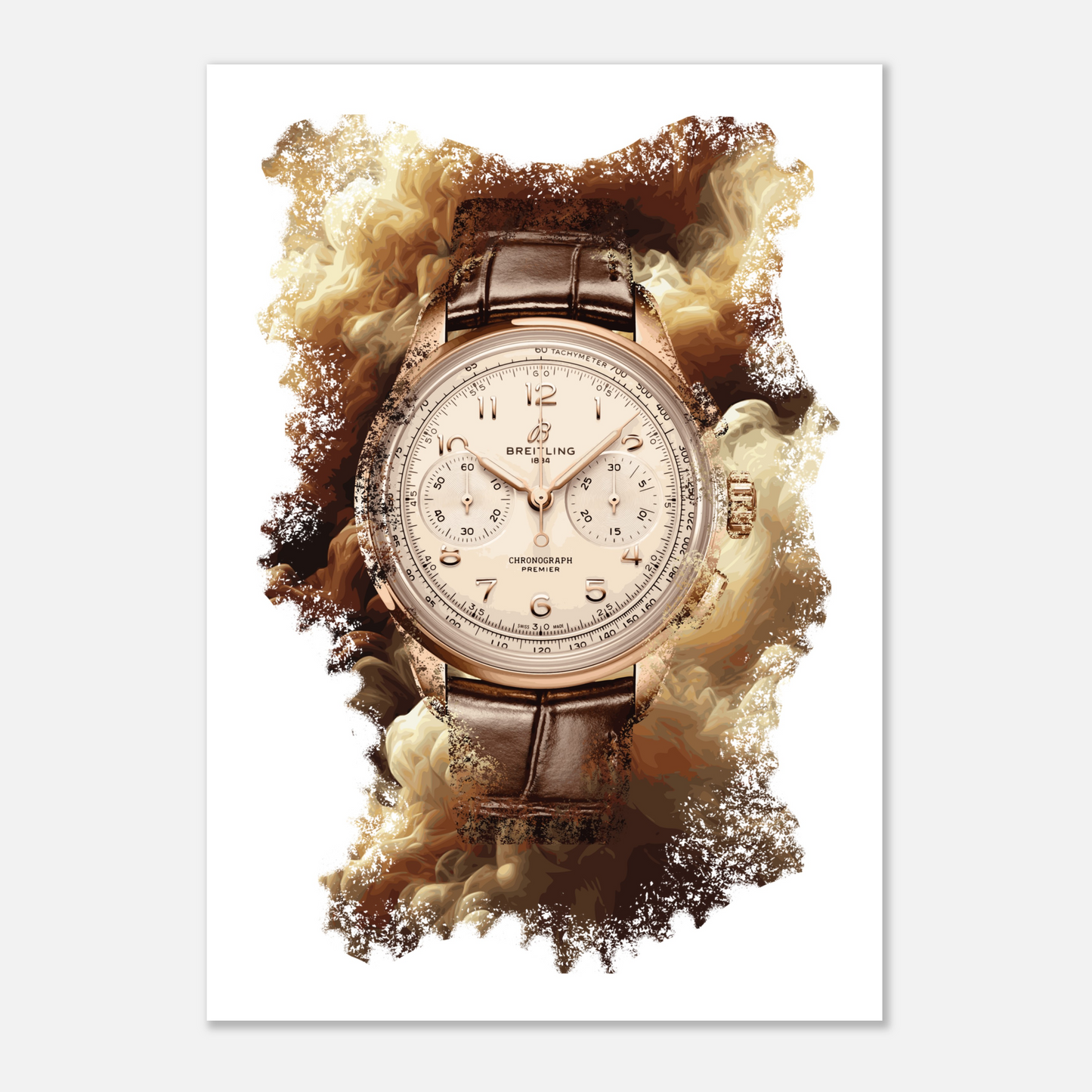 Premier B09 Chronograph Ref. RB0930371G1P1 Watch Art Print Poster