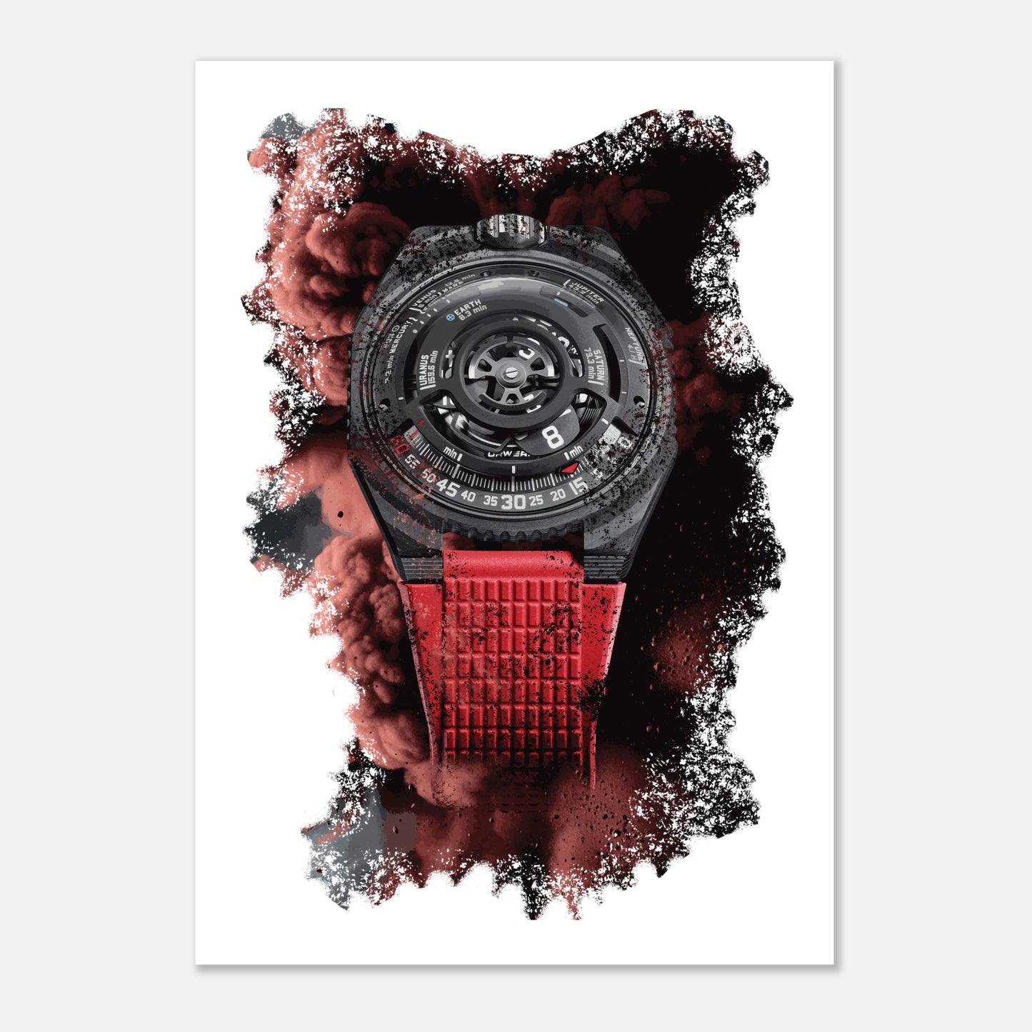 UR-100V Lightspeed Watch Art Print Poster