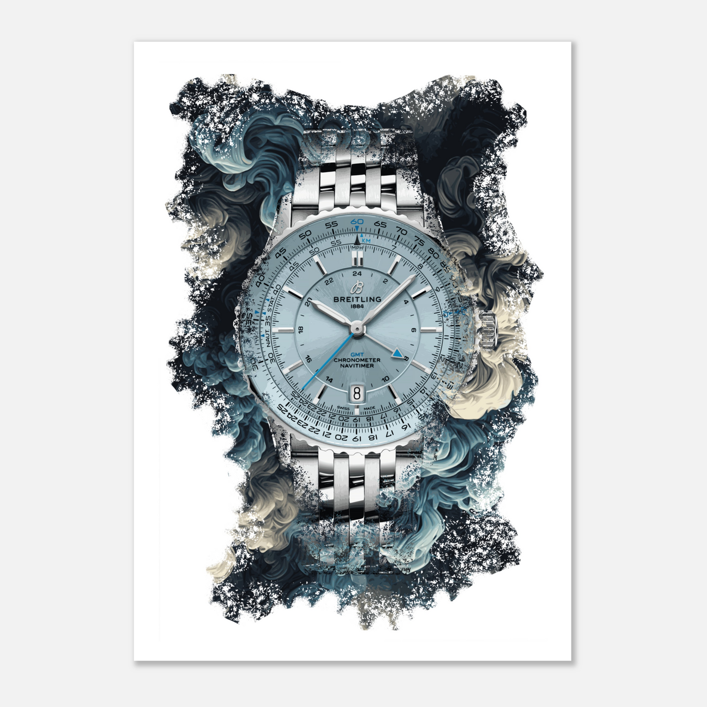 Navitimer Automatic GMT Ref. A32310171C1A1 Watch Art Print Poster