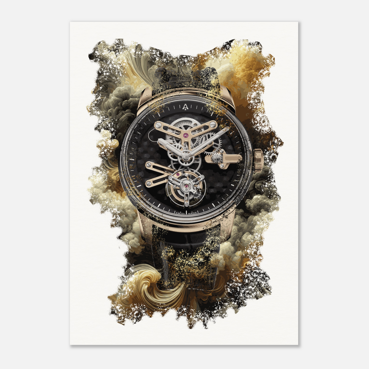 U21 Tourbillon Ref. OTCAD.B01A Watch Art Print Poster