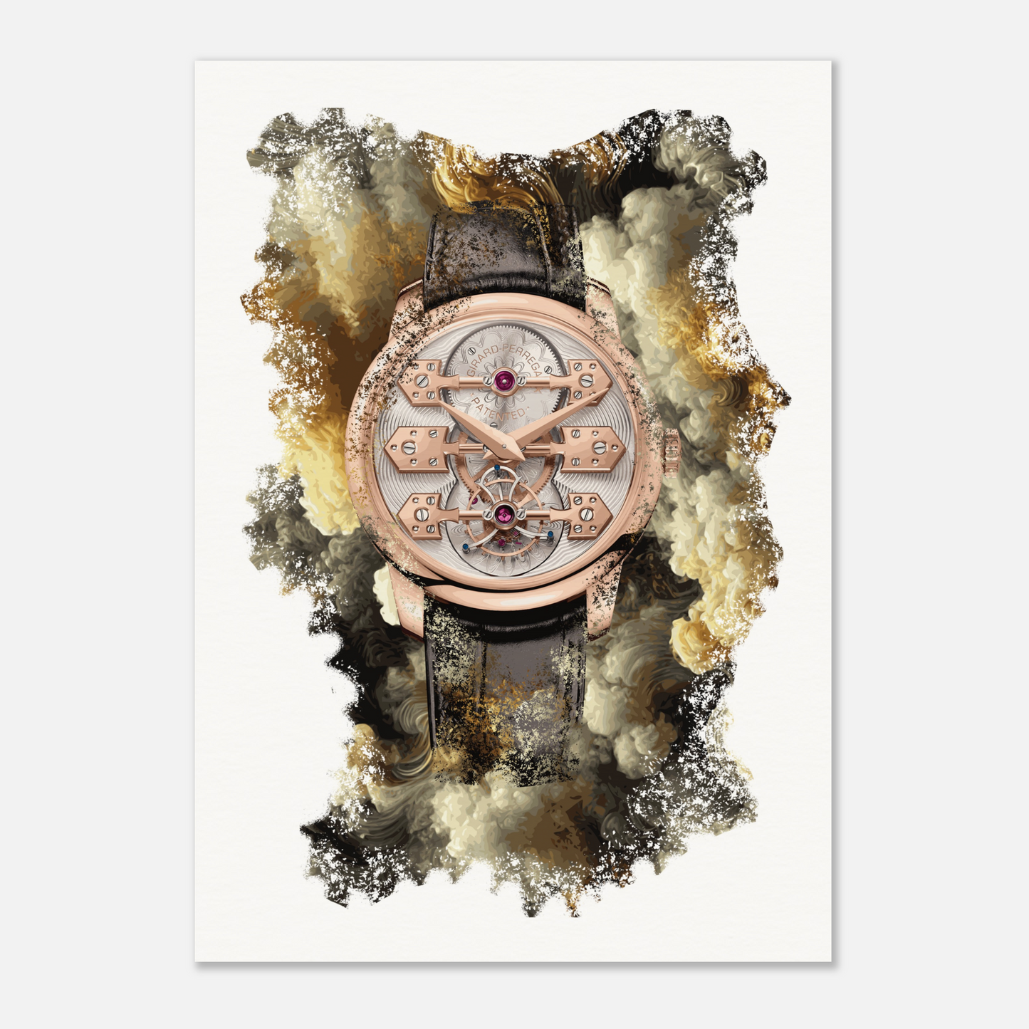 Bridges La Esmeralda Tourbillon Ref. 99275-52-000-BA6E Watch Art Print Poster