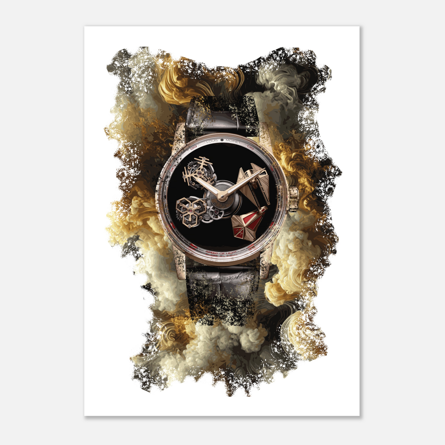 Space Revolution Ref. LM-104.50.50 Watch Art Print Poster