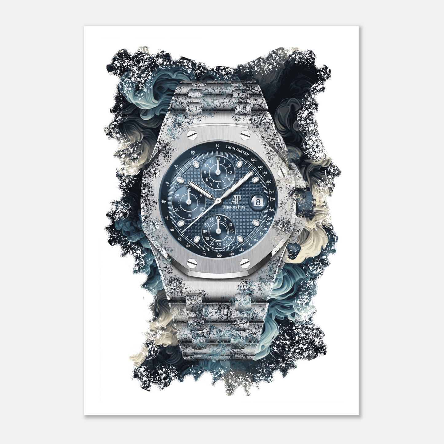 Royal Oak Offshore Selfwinding Chronograph Ref. 26238ST.OO.2000ST.01 Watch Art Print Poster