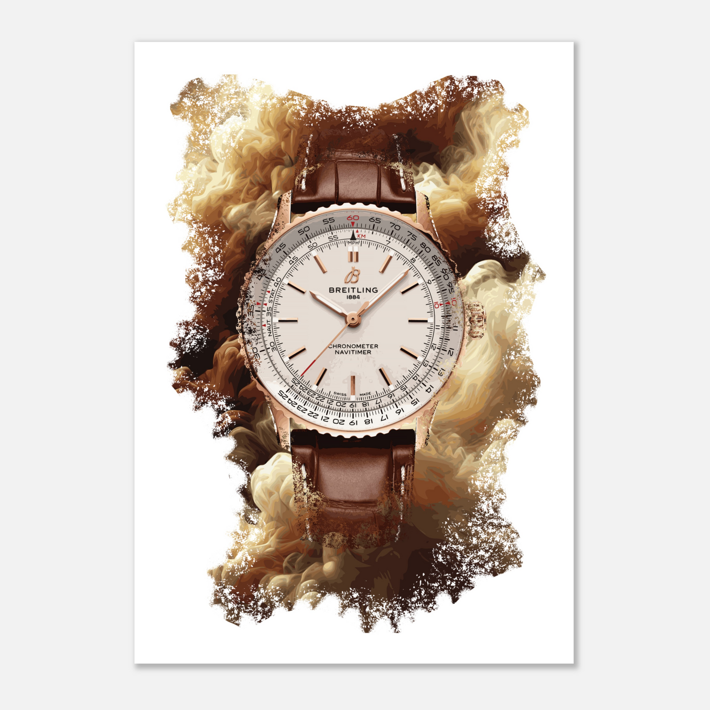 Navitimer Automatic Ref. R17329F41G1P1 Watch Art Print Poster