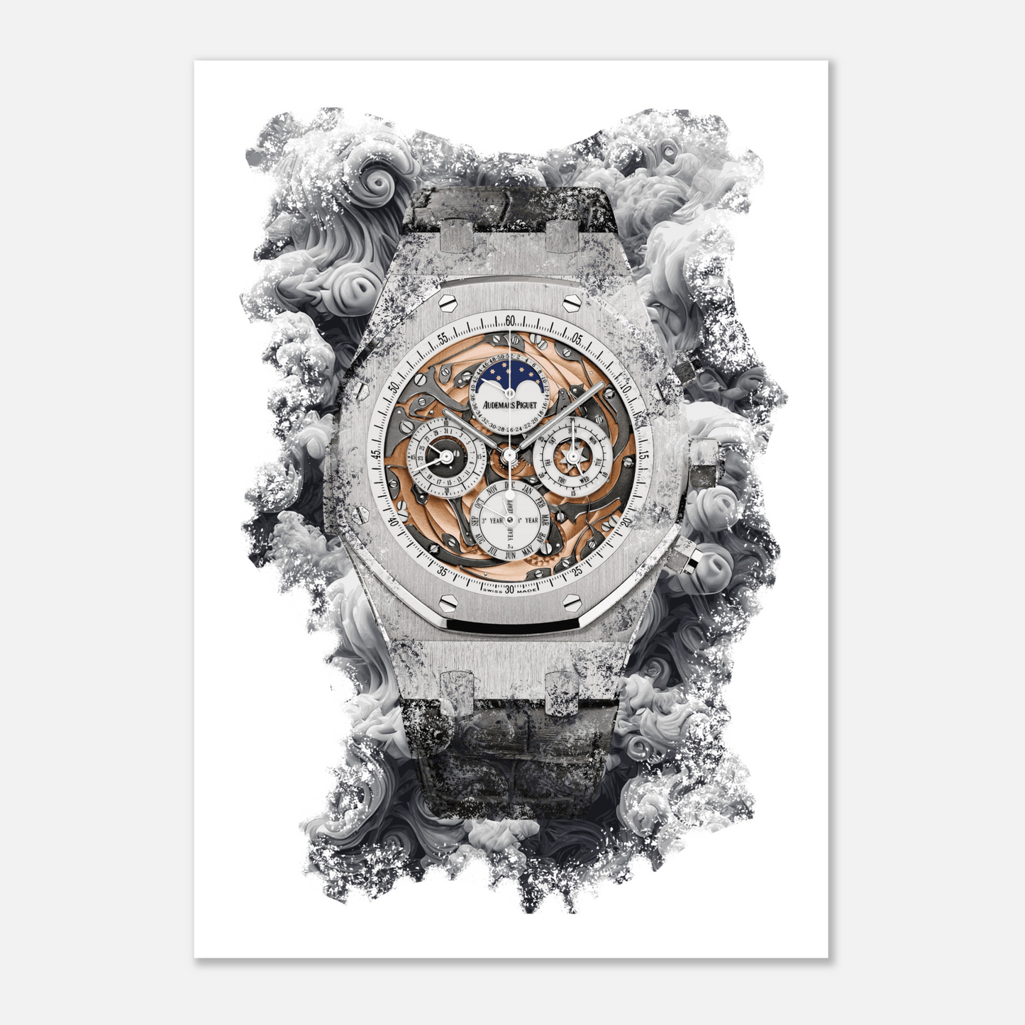 Royal Oak Grande Complication Ref. 26552BC.OO.D002CR.01 Watch Art Print Poster