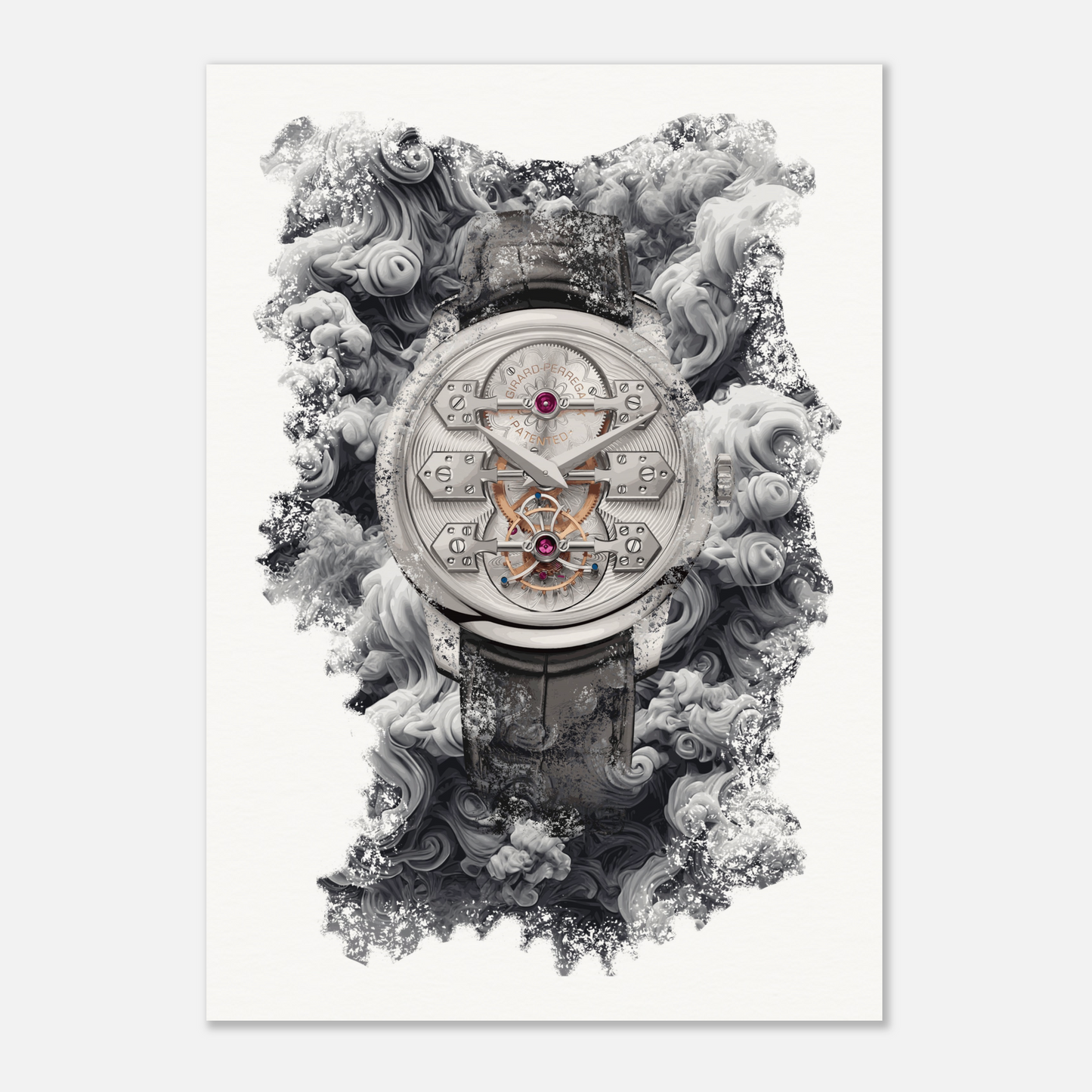 Bridges La Esmeralda Tourbillon Ref. 99275-53-000-BA6E Watch Art Print Poster
