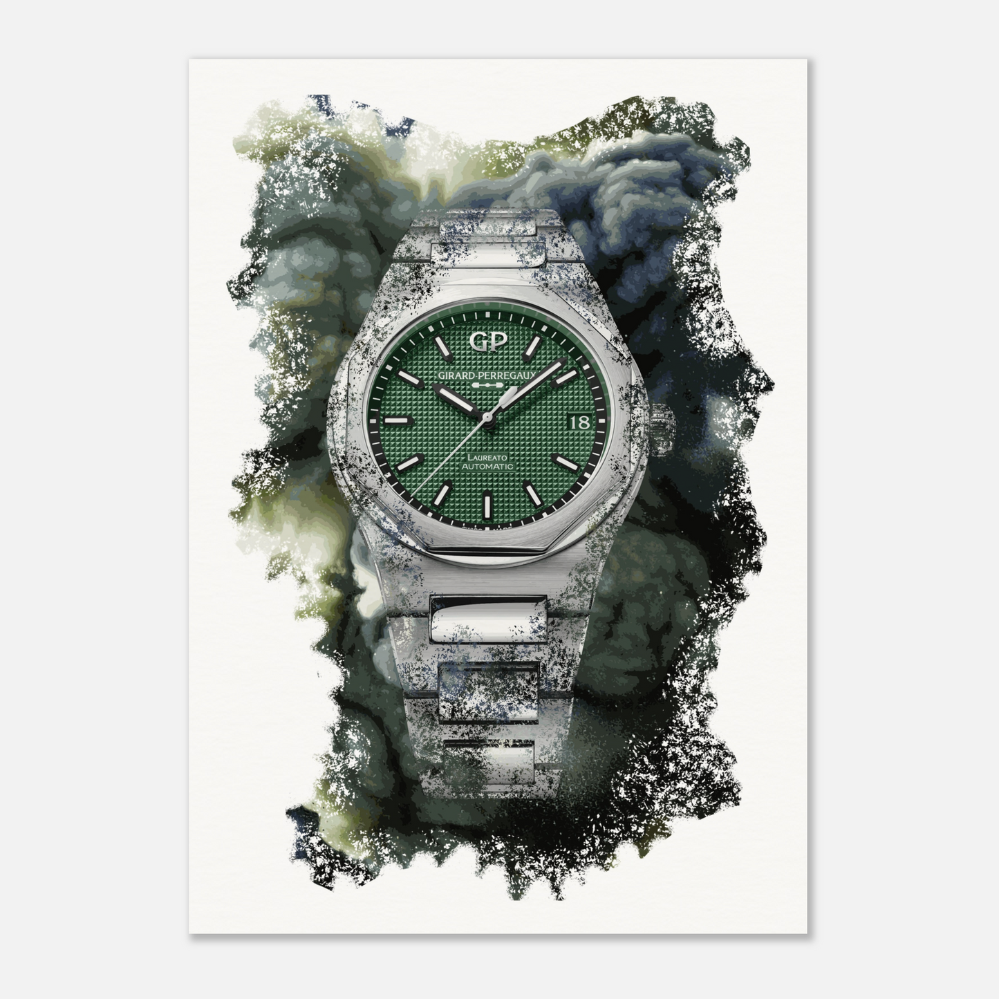 Laureato Green Ref. 81010-11-3153-1CM Watch Art Print Poster