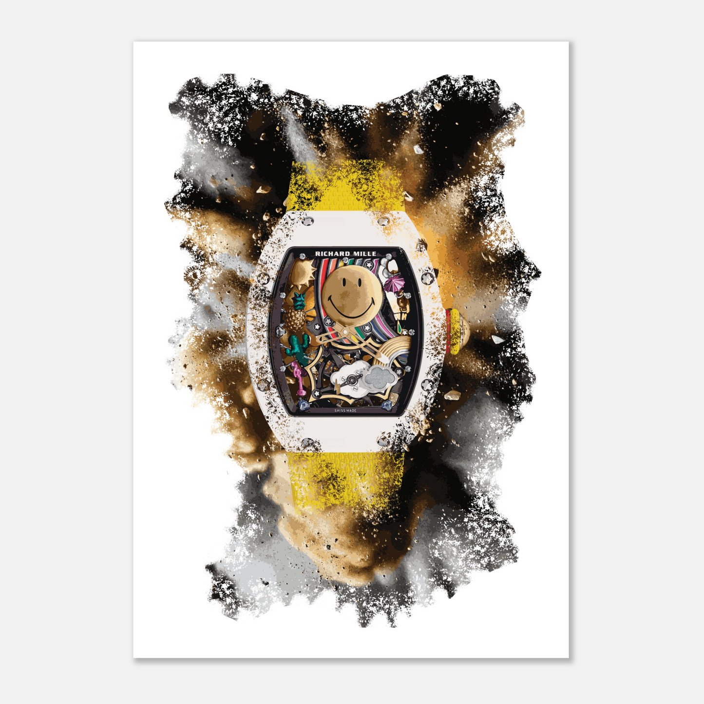 RM 88 Tourbillon Smiley Watch Art Print Poster