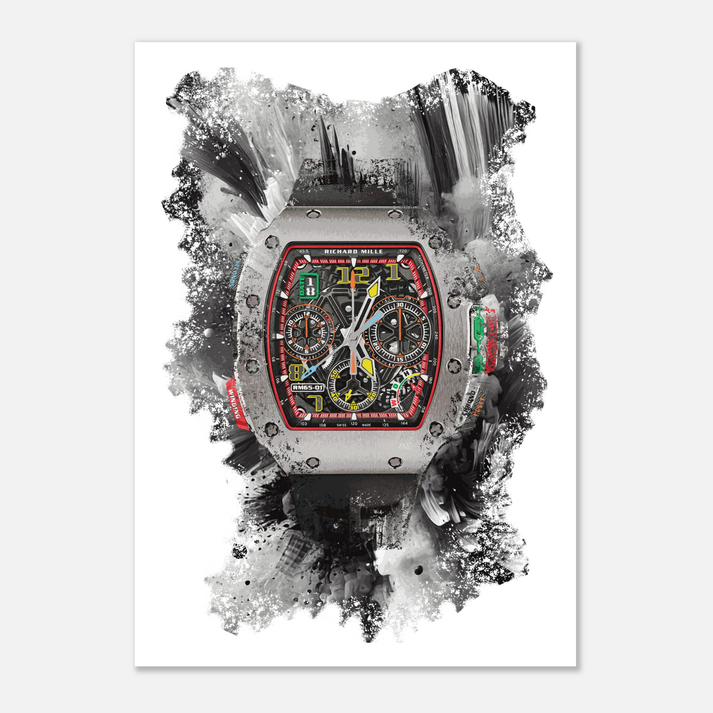RM 65-01 Watch Art Print Poster