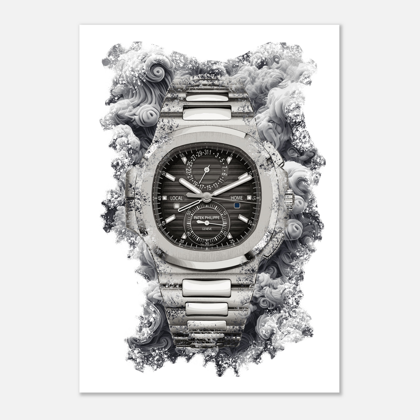 Nautilus Travel Time Ref. 5990/1A-001 Watch Art Print Poster