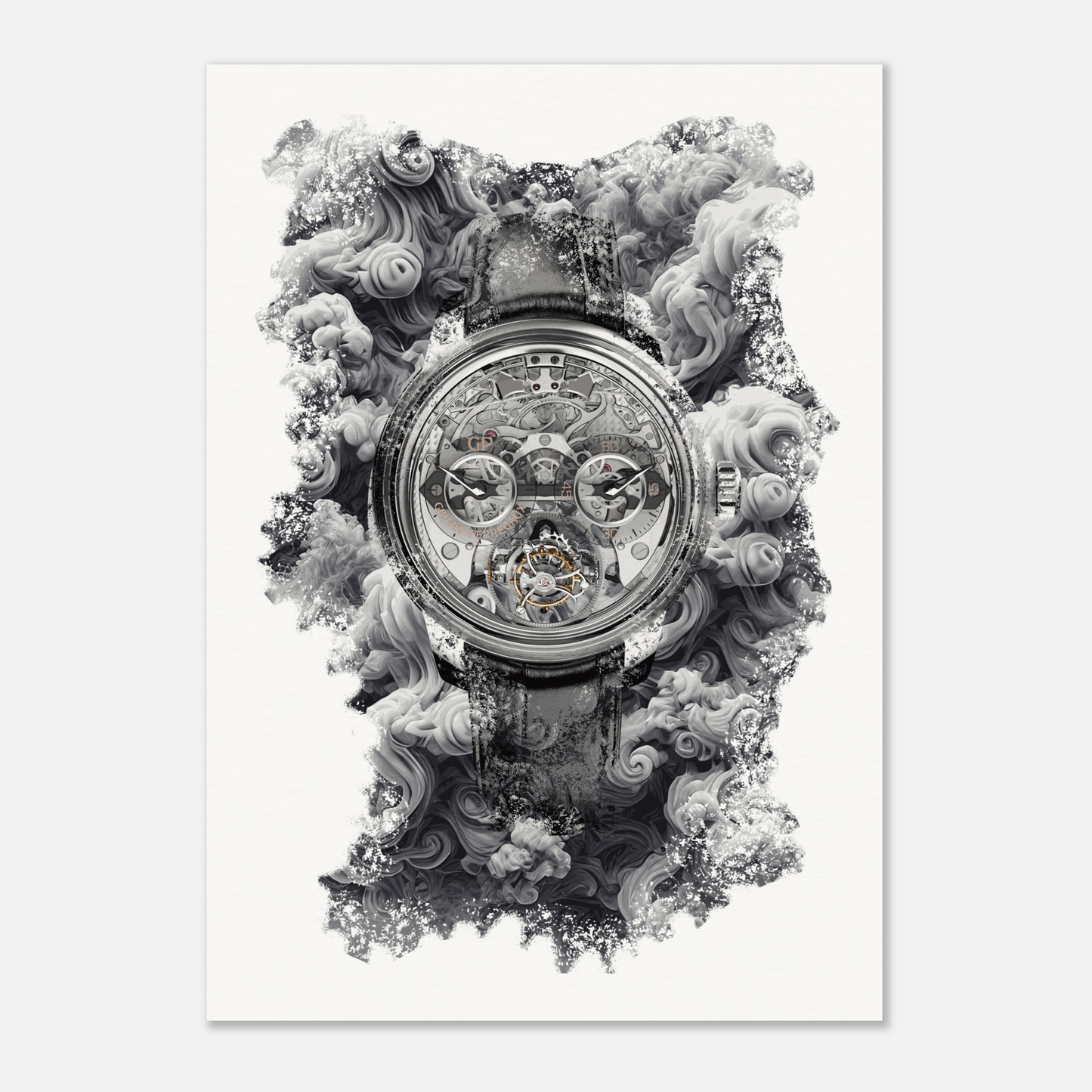 Bridges Minute Repeater Tri-Axial Tourbillon Ref. 99830-21-000-BA6A Watch Art Print Poster