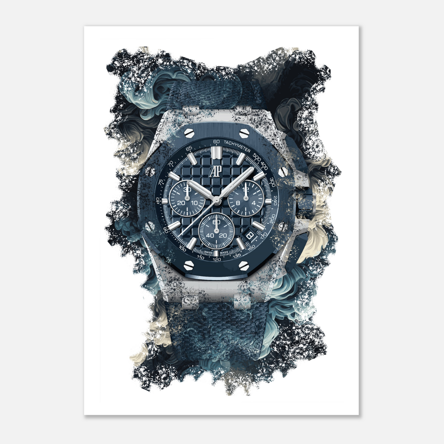 Royal Oak Offshore Selfwinding Chronograph Ref. 26420SO.OO.A029VE.01 Watch Art Print Poster