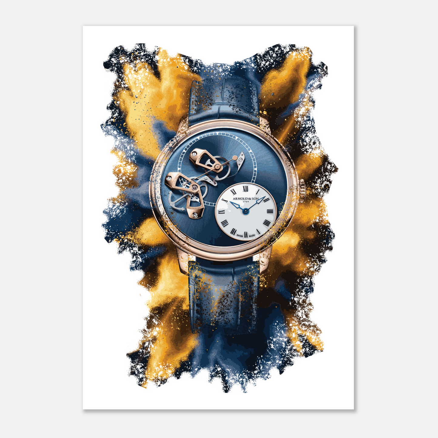 DSTB 42 Red Gold Ref. 1ATCR.U01A.C200A Watch Art Print Poster