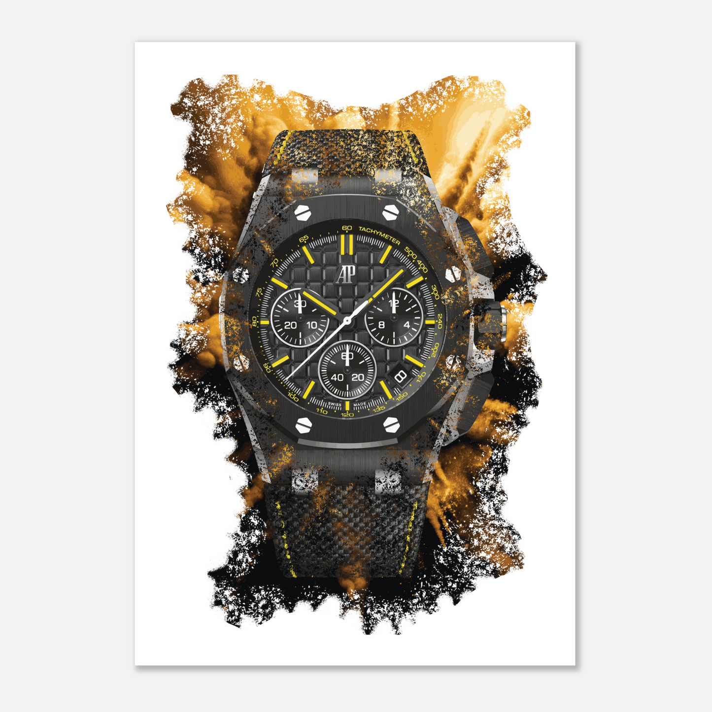 Royal Oak Offshore Selfwinding Chronograph Ref. 26420CE.OO.A005VE.01 Watch Art Print Poster