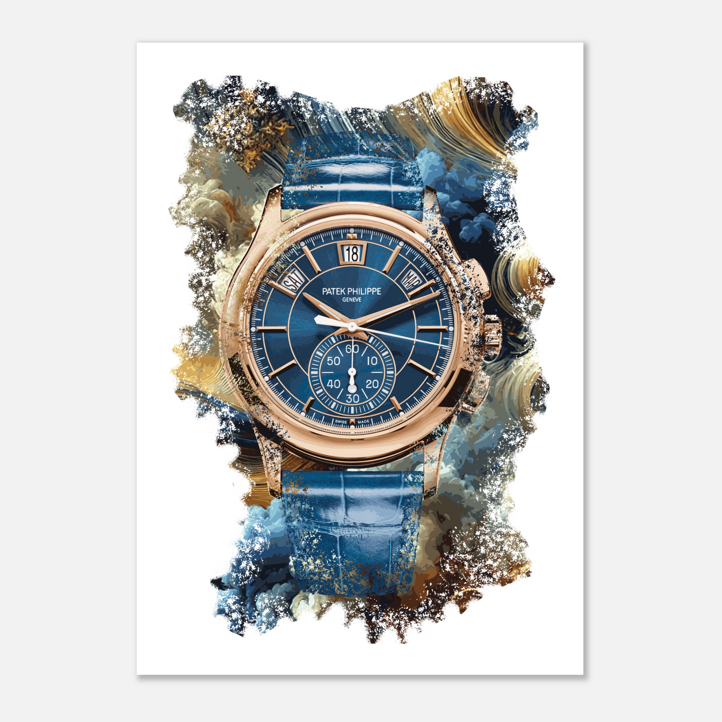 Complications Flyback Chronograph, Annual Calendar Ref. 5905R-010 Watch Art Print Poster